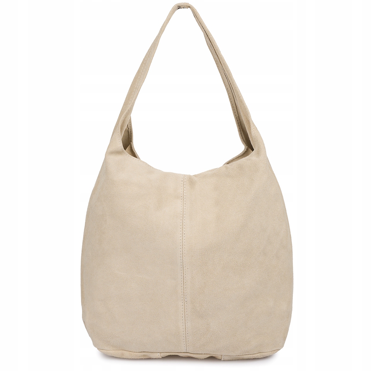 Dámská kožená semišová kabelka s prostornou kabelkou typu A4, klasická italská kůže