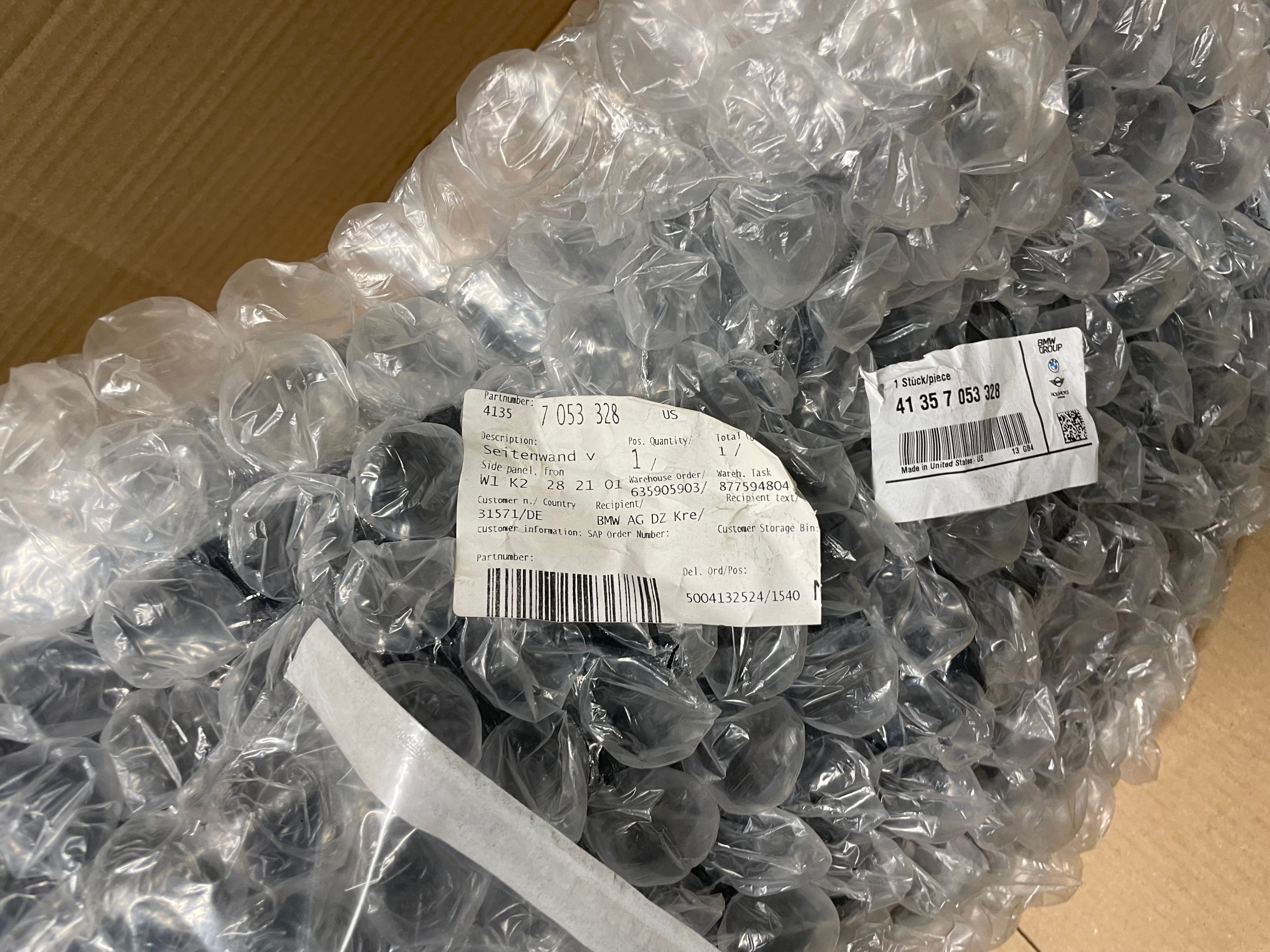 parafango anteriore destra BMW Z4 E85 E86 nuovo originale