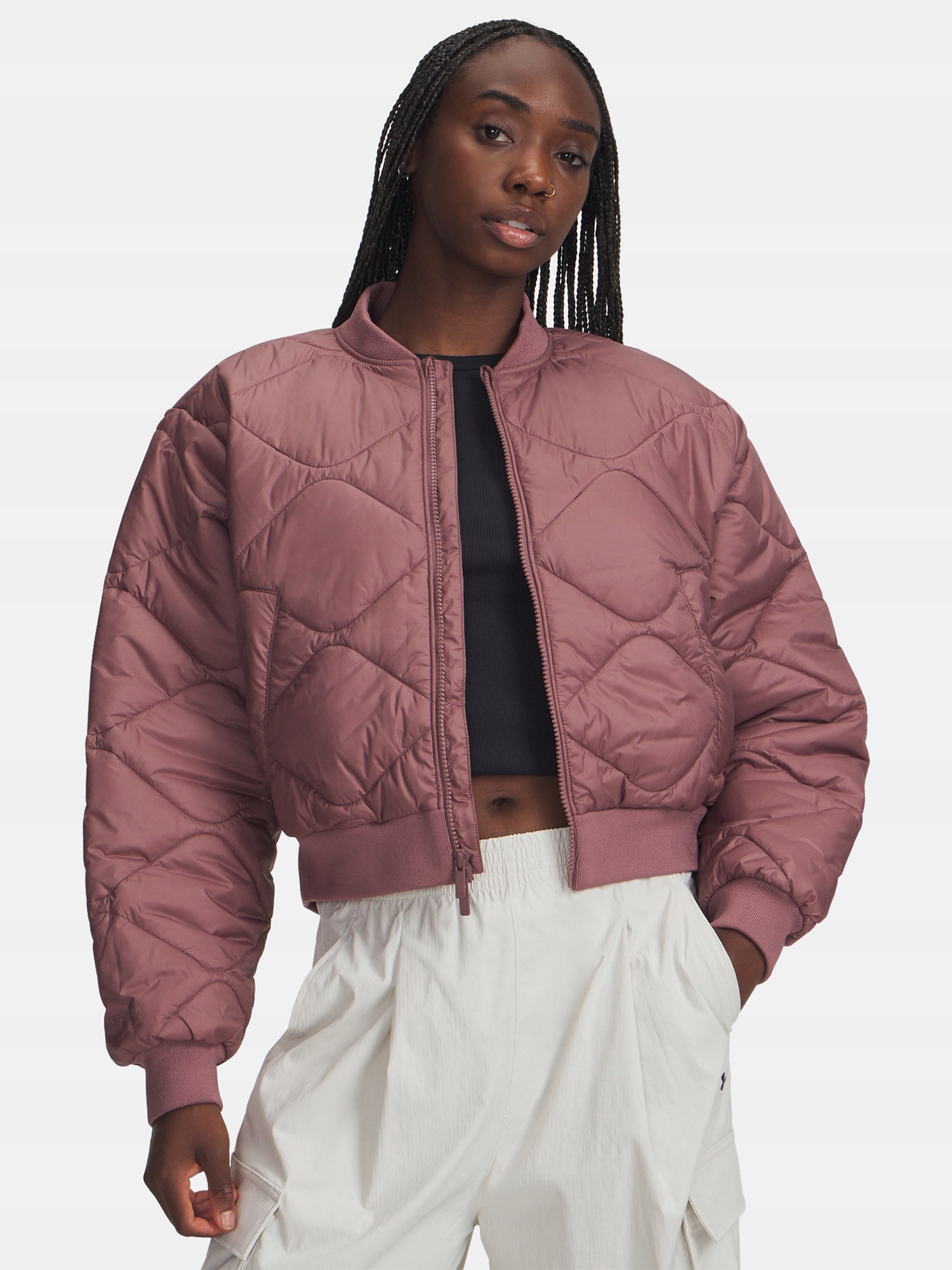 Under Armour Dámská bunda Under Armour Heritage Bomber-MRN