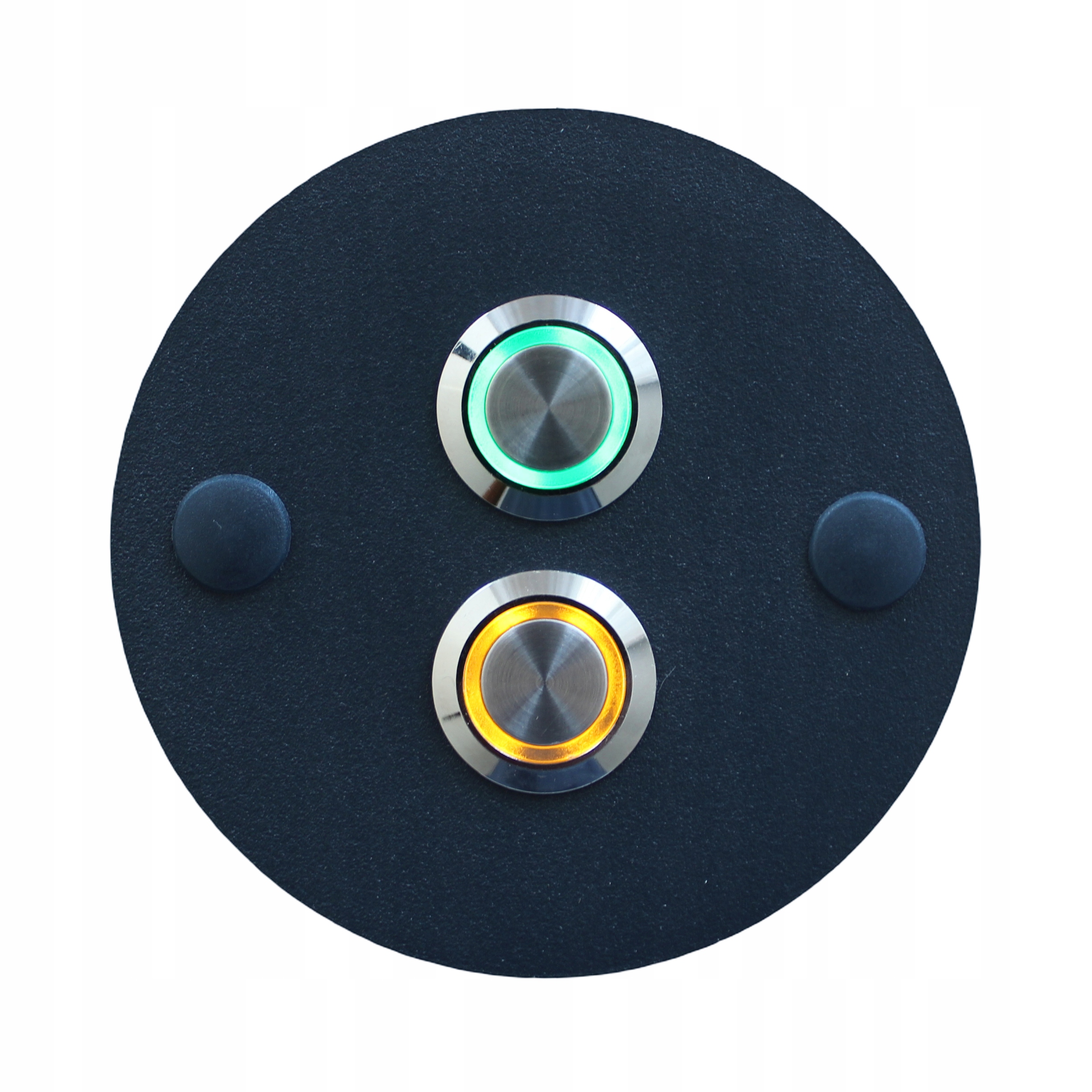 Dvojitý tlačítkový výstup vstupní brány dveří LED8,5 kulatý antracit