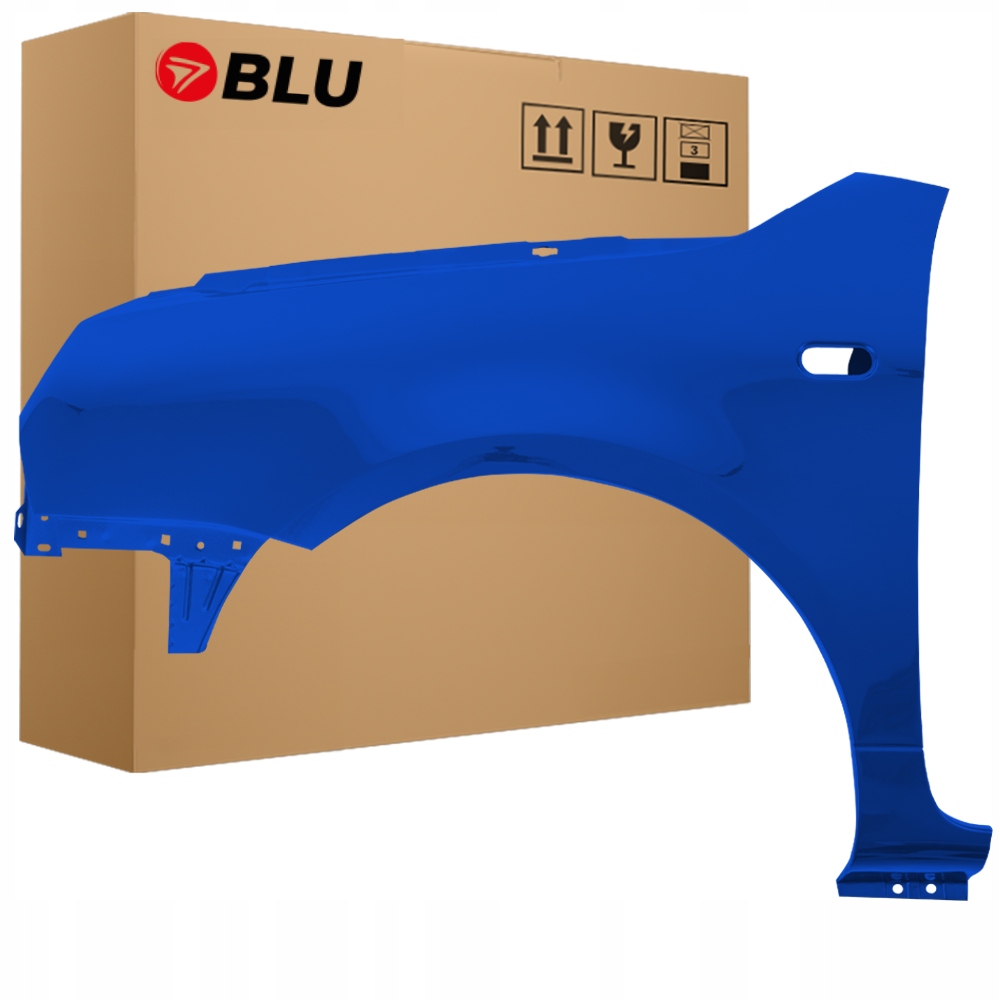 Blu Blatník Vw Lupo LA5W levý modrý 98-05 přední
