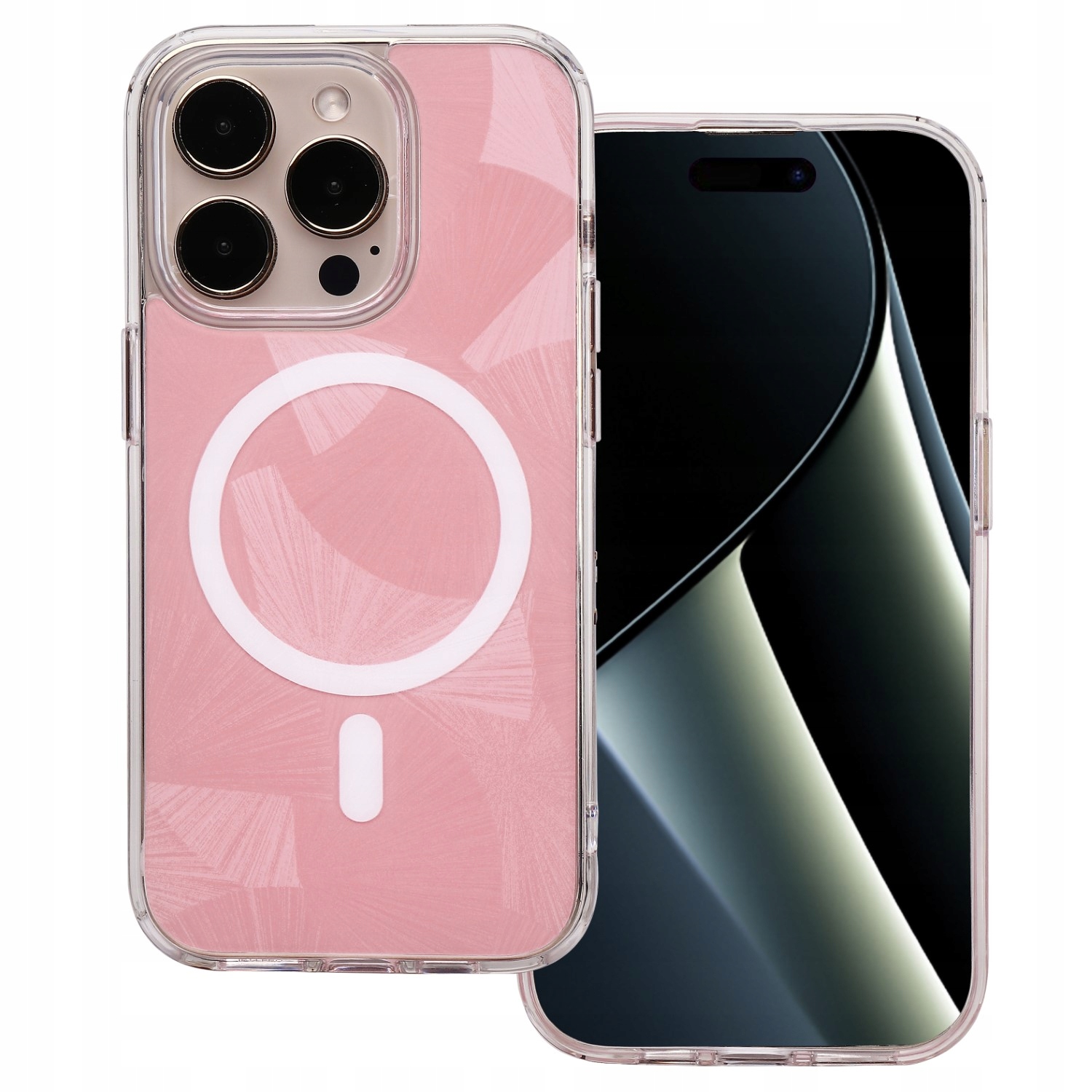 Telforceone Nakładka Flash Mag Etui Case Do Iphone 15 Pro 6 1 Różowa