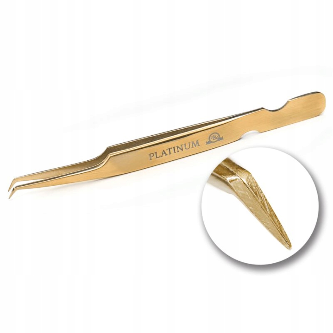 Pinzeta na prodlužování řas ET45 Plasma Gold Platinum