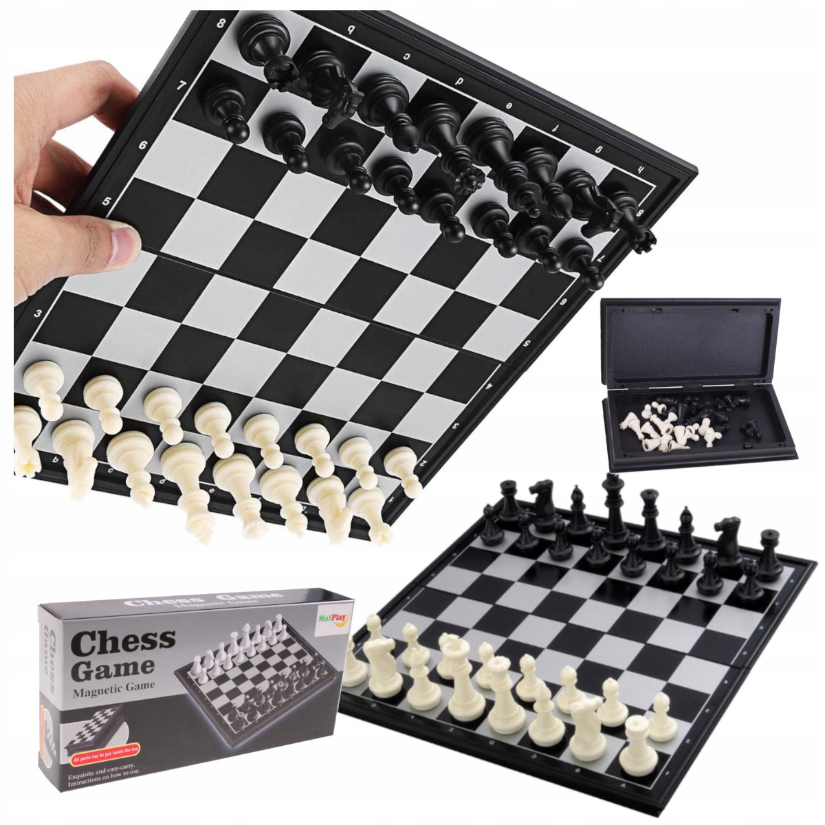 OUTLET Szachy Klasyczne Magnetyczne Na Magnes Turniejowe
