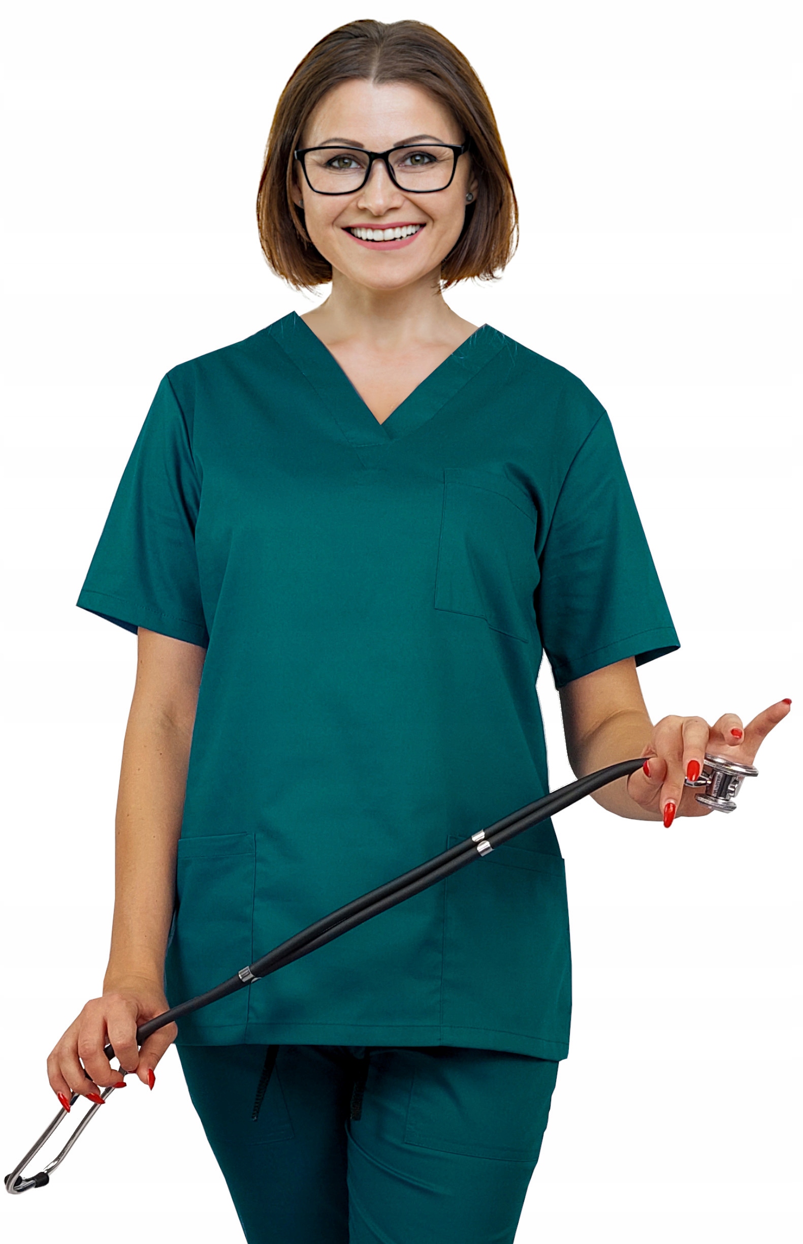 

Bluza medyczna Elastycz damska kolor morski r. 3XL