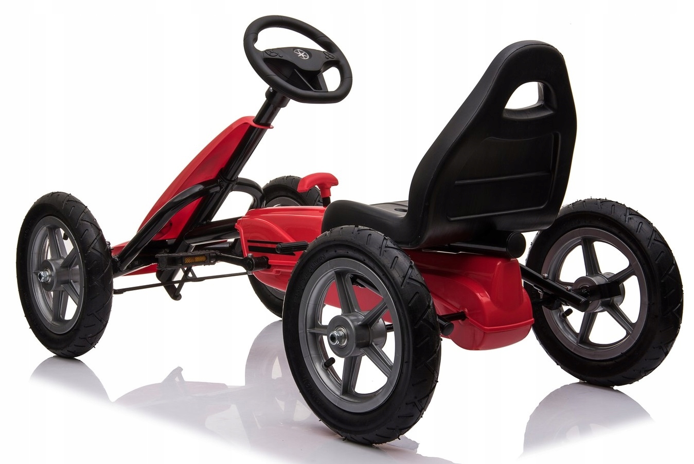 великий квадроцикл на педалі Go Kart накачані колеса довжина автомобіля 112 см
