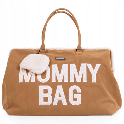 CHILDHOME TORBA MOMMY BAG DUŻA POJEMNA SUEDE-LOOK
