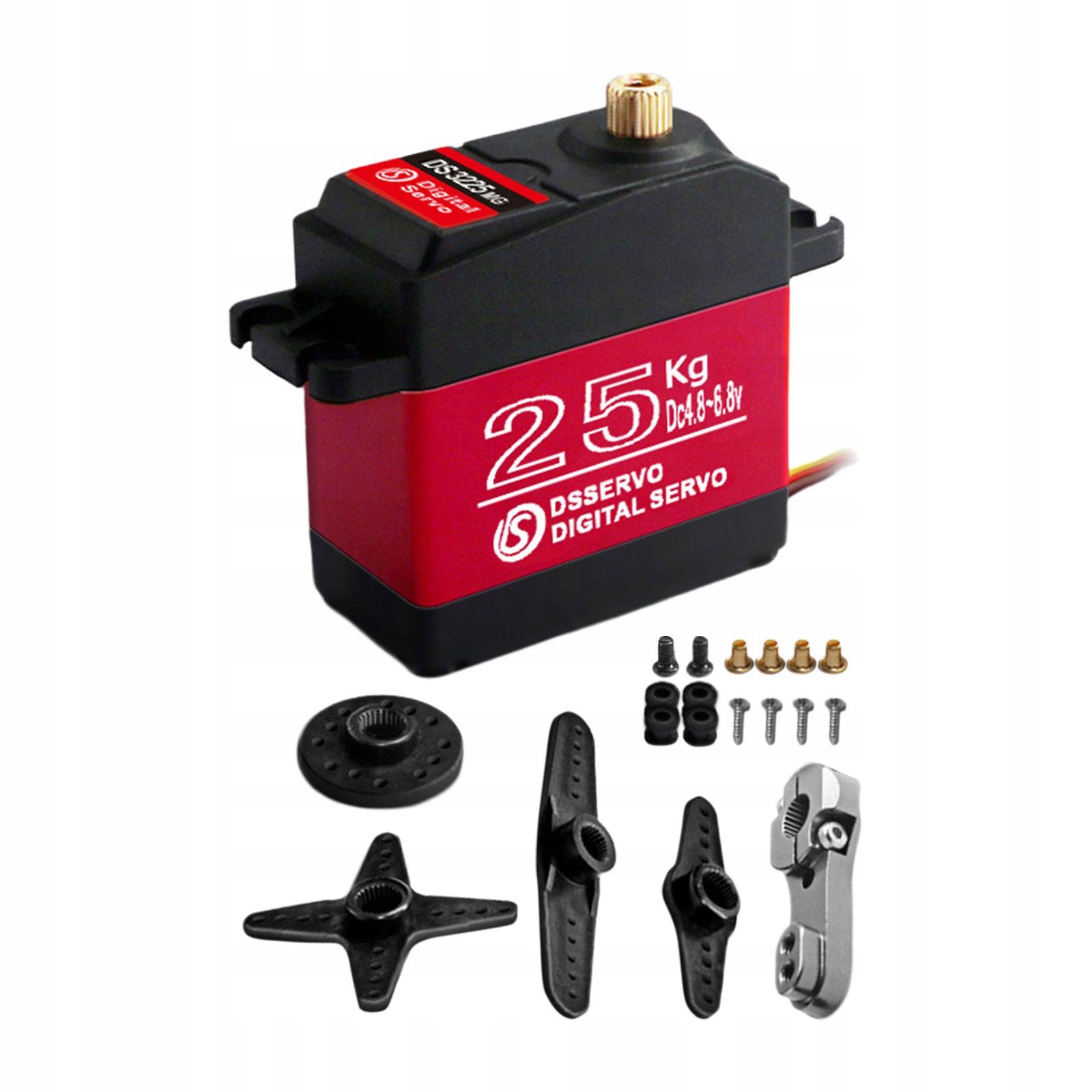 Servo 25kg Torque Hs3225 180 Graus Digital Rc À Prova D 'Água De Metal - Foto 5