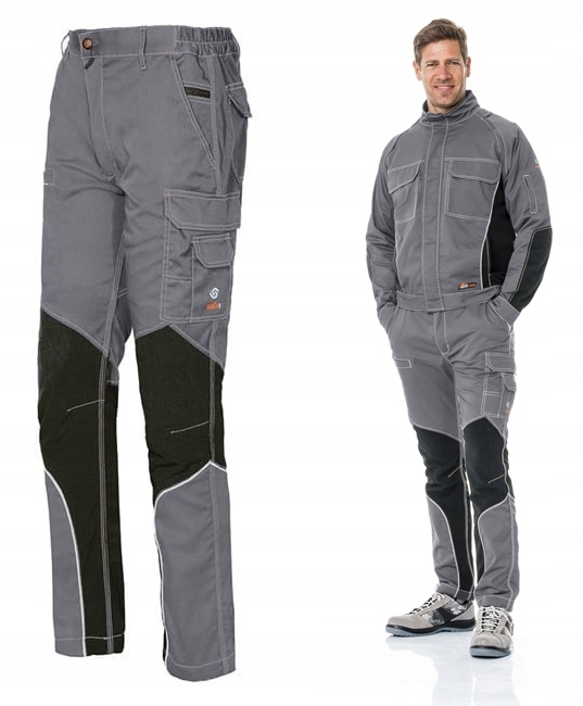 Spodnie Robocze Slim Fit Stretch Extreme Szare M