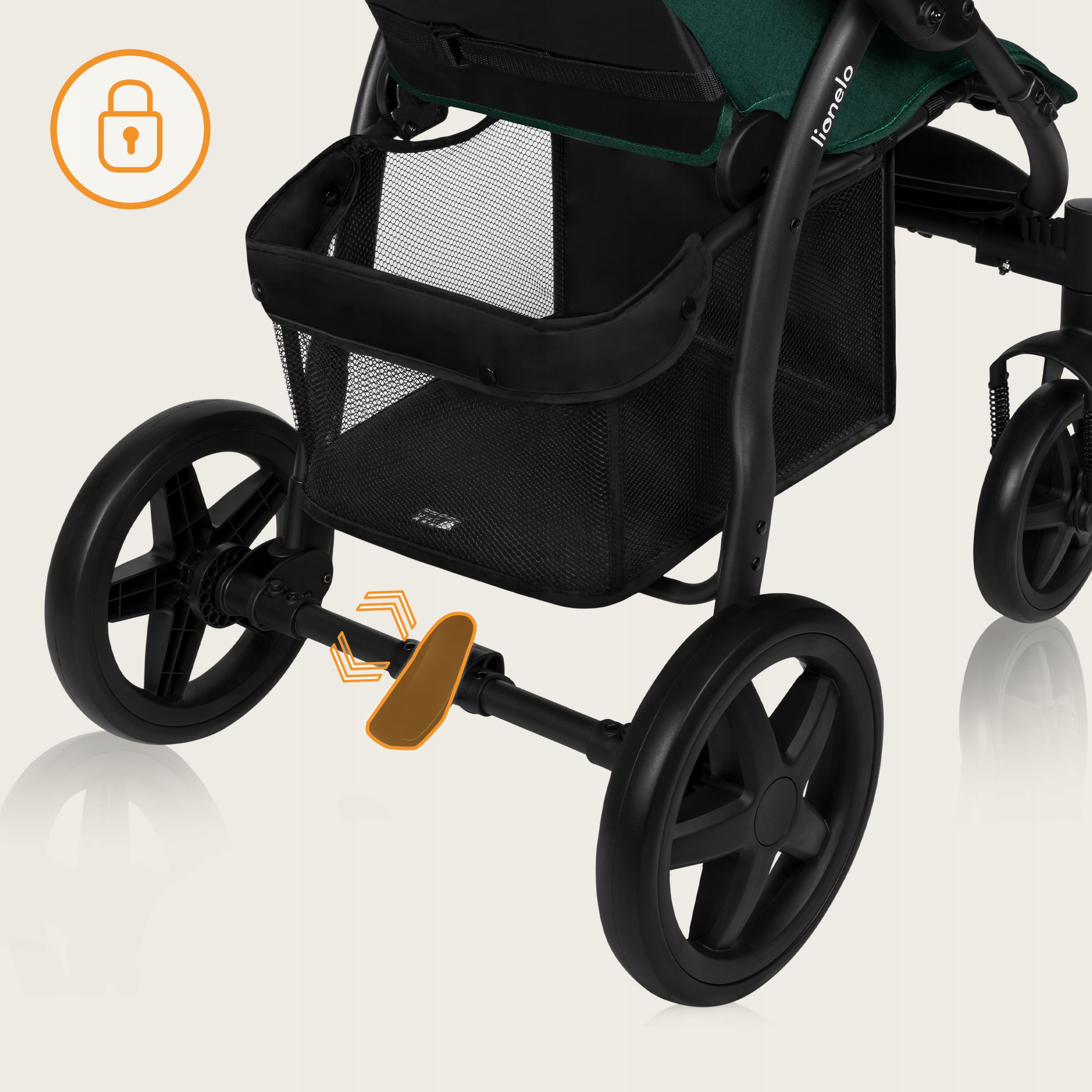 WÓZEK SPACEROWY ZESTAW AKCESORIÓW DO 22KG DUŻE KOŁA LIONELO ANNET Model ANNET PLUS