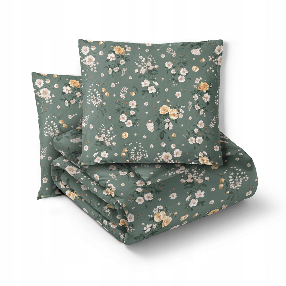 Sada Povlečení 160x200 2x70x80, 100% Bavlna, 140 g/m2, vzor: Konvalinky