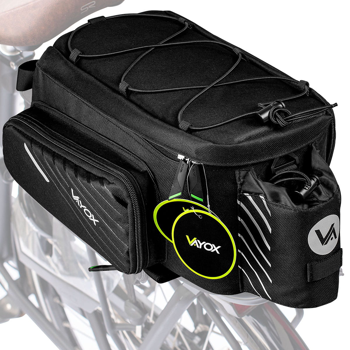 Sakwa rowerowa torba tylna na bagażnik do roweru, Vayox VA0171 12 litrów