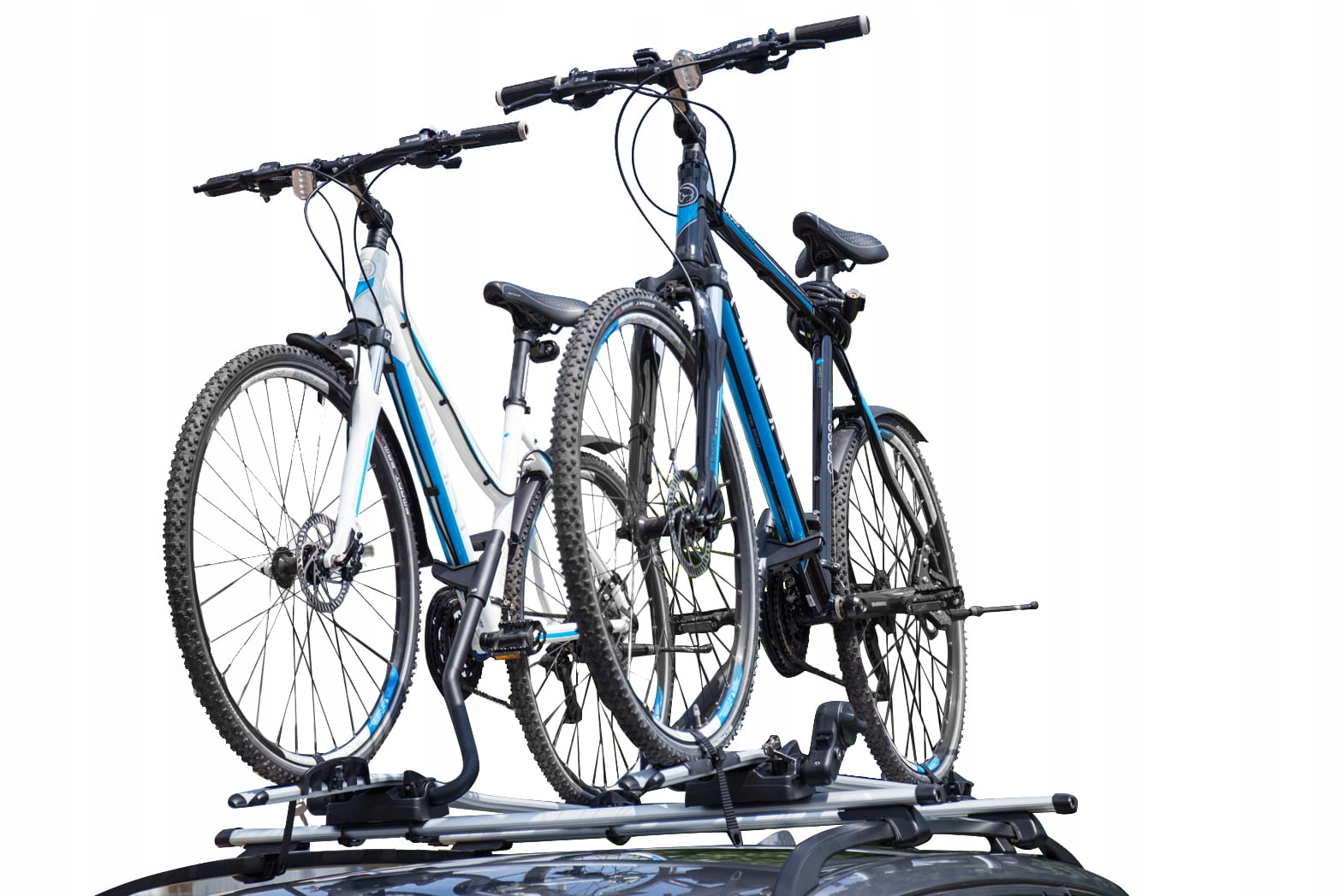 БАГАЖНИК НА КРЫШУ ВЕЛОСИПЕДА ДЛЯ РЕЙЛИНГОВ СЕРЕБРИСТЫЙ