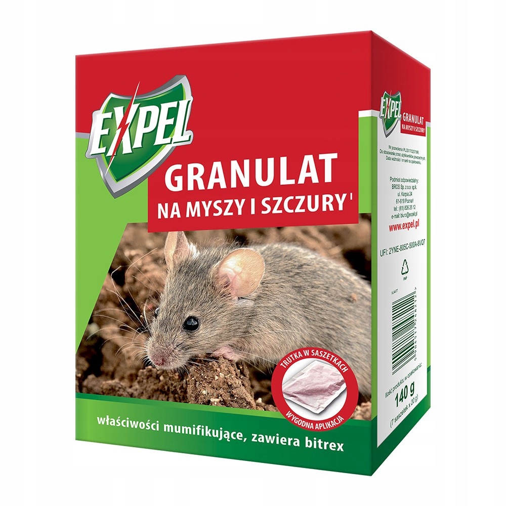 

Expel Granulat na myszy i szczury 140g