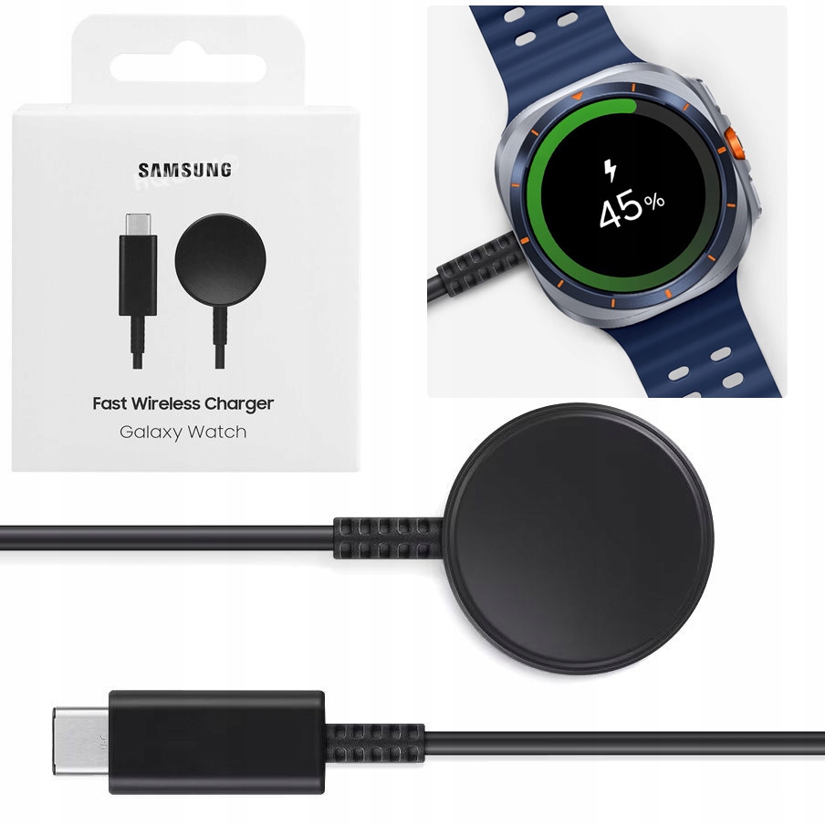Originální nabíječka Samsung 10W pro Galaxy Watch Ultra /8, nabíječka