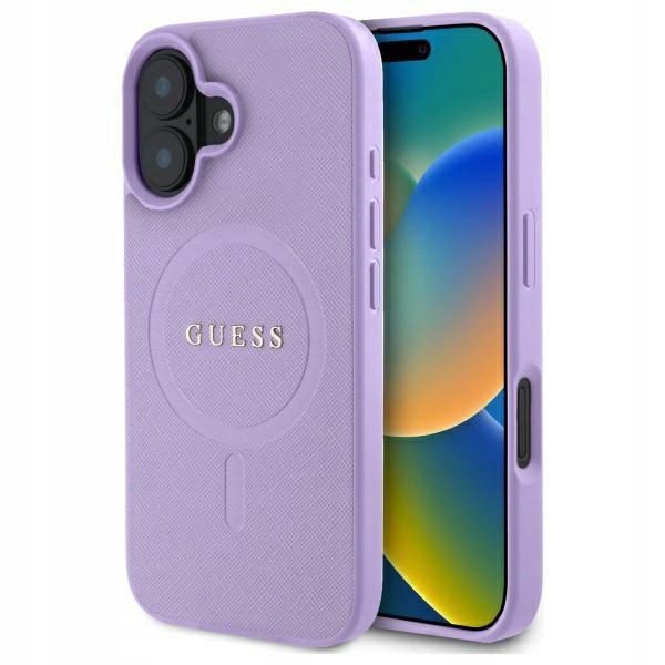 Pouzdro Guess GUHMP16SPSAHMCU iPhone 16 16 6.1" fialové/purple hardcase Saff