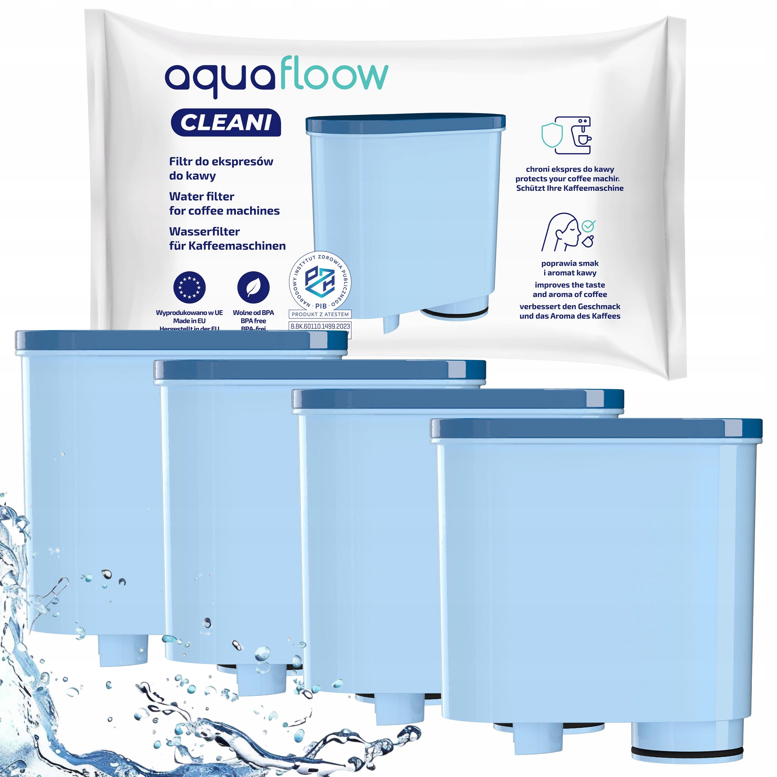 AquaFloow filtr do ekspresu Philips Saeco LatteGo Latte Go zamiennik 4 szt