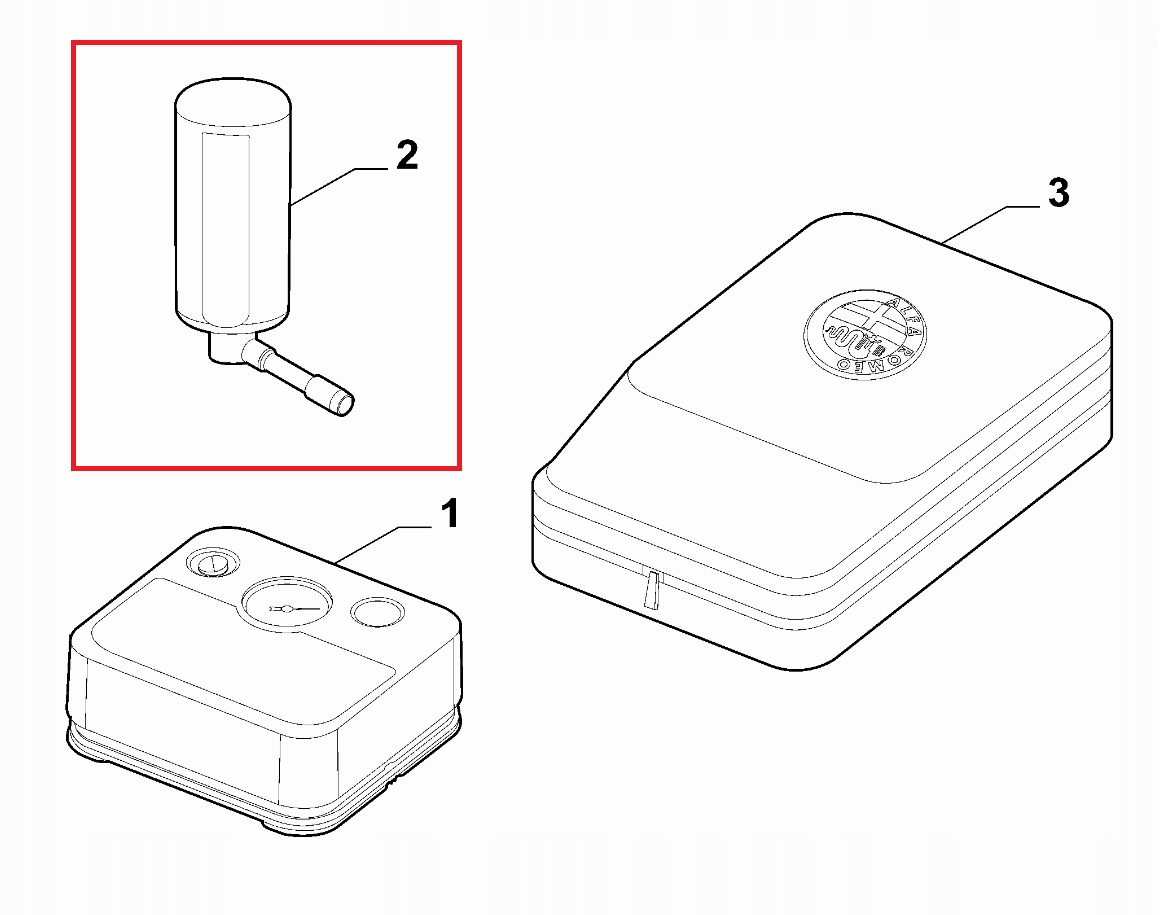 Náboj na nafukovanie kolies Alfa Romeo Stelvio