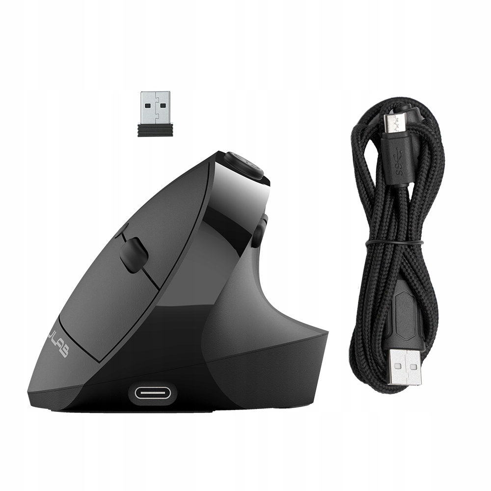 Myszka Jlab JBuds Ergonomic Mouse 2400DPI Profile Bt 5.2 adapter Usb 2.4