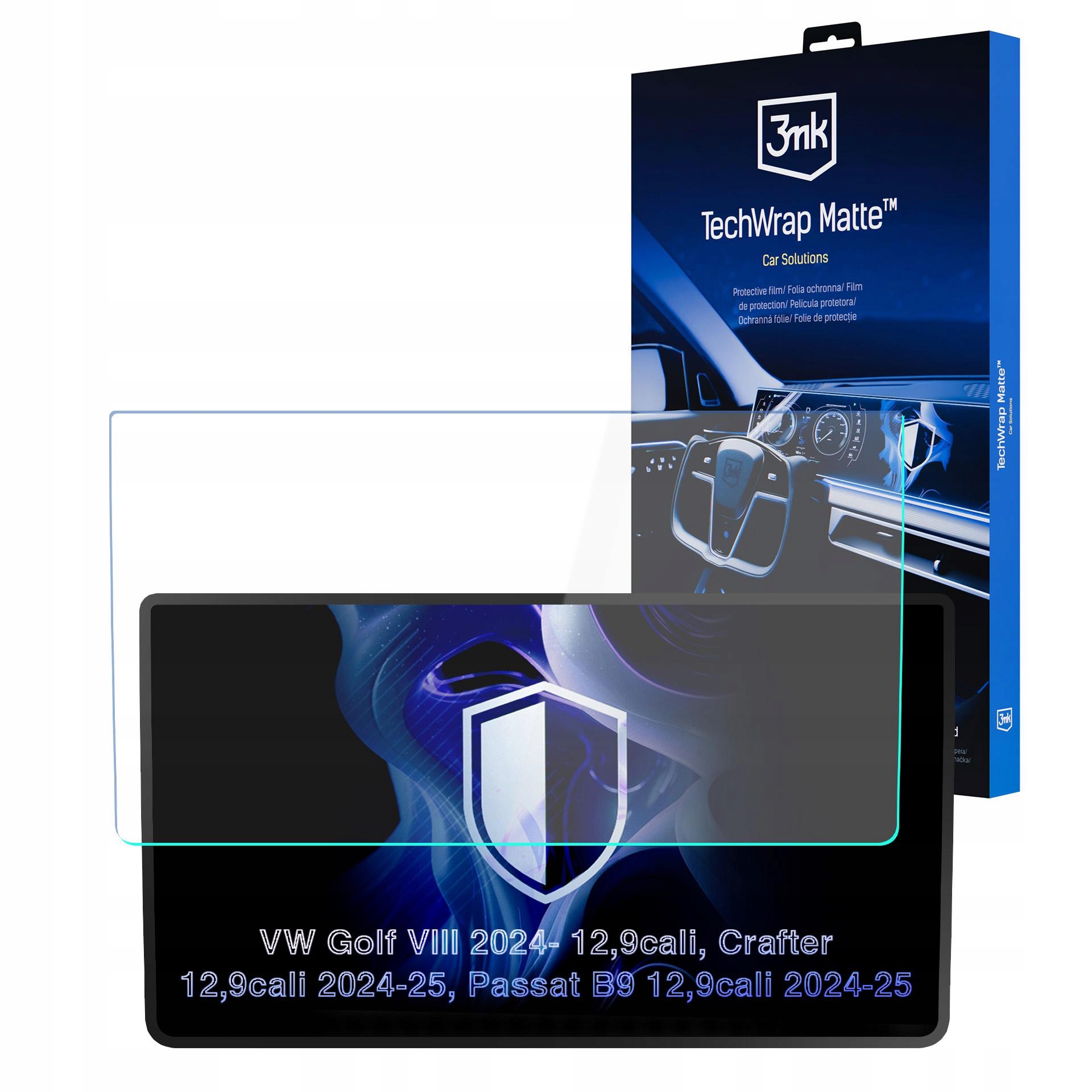 Fólie na navigační displej pro Vw Crafter 2024-25 12,9" 3mk TechWrap