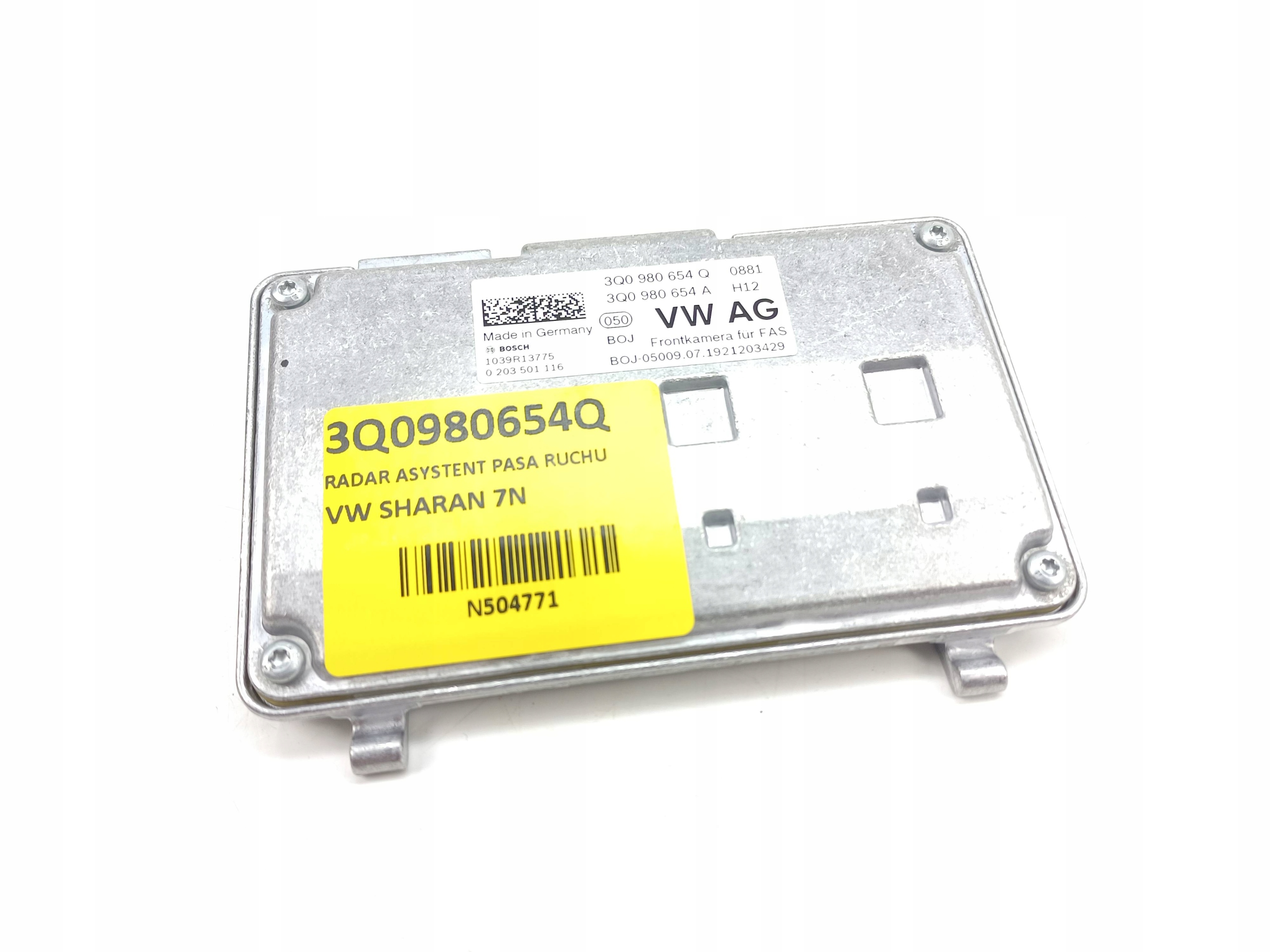 НОВЫЙ ПОМОЩНИК ПО РАДИОЛОКАЦИОННОЙ ЛИНИИ VW 3Q0980654Q