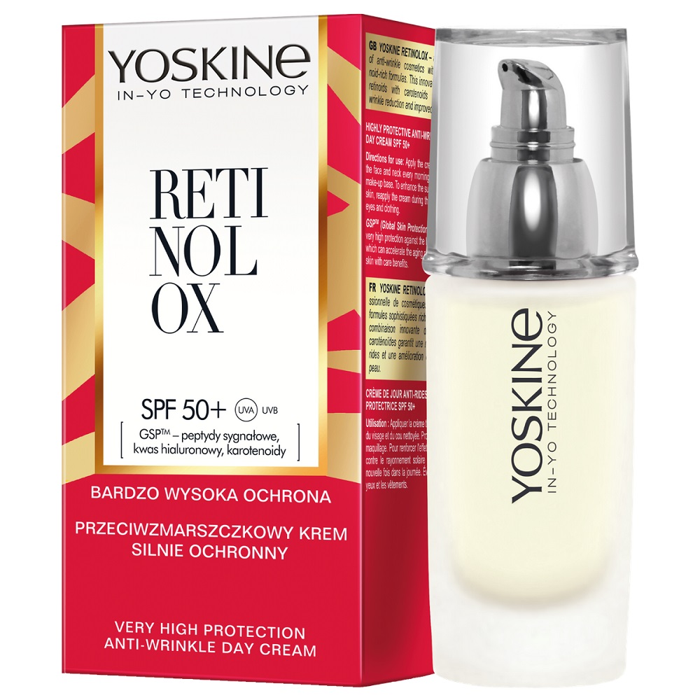 Yoskine Retinolox silně ochranný denní krém proti vráskám SPF50+