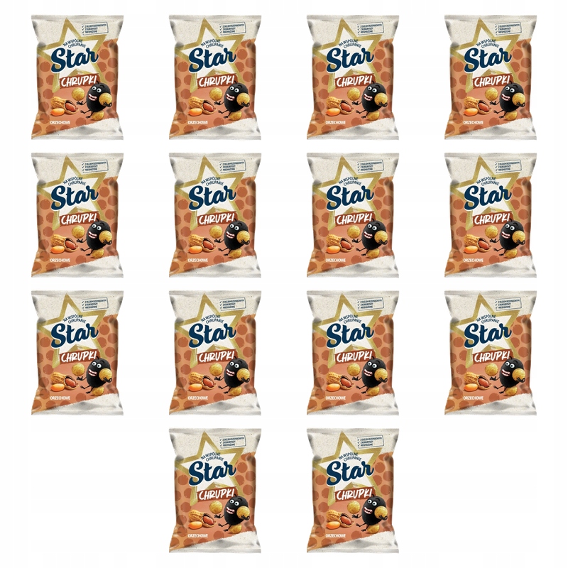 Star Kukuřičné křupky s oříškovou příchutí Očaki Svačinka 125 g X14