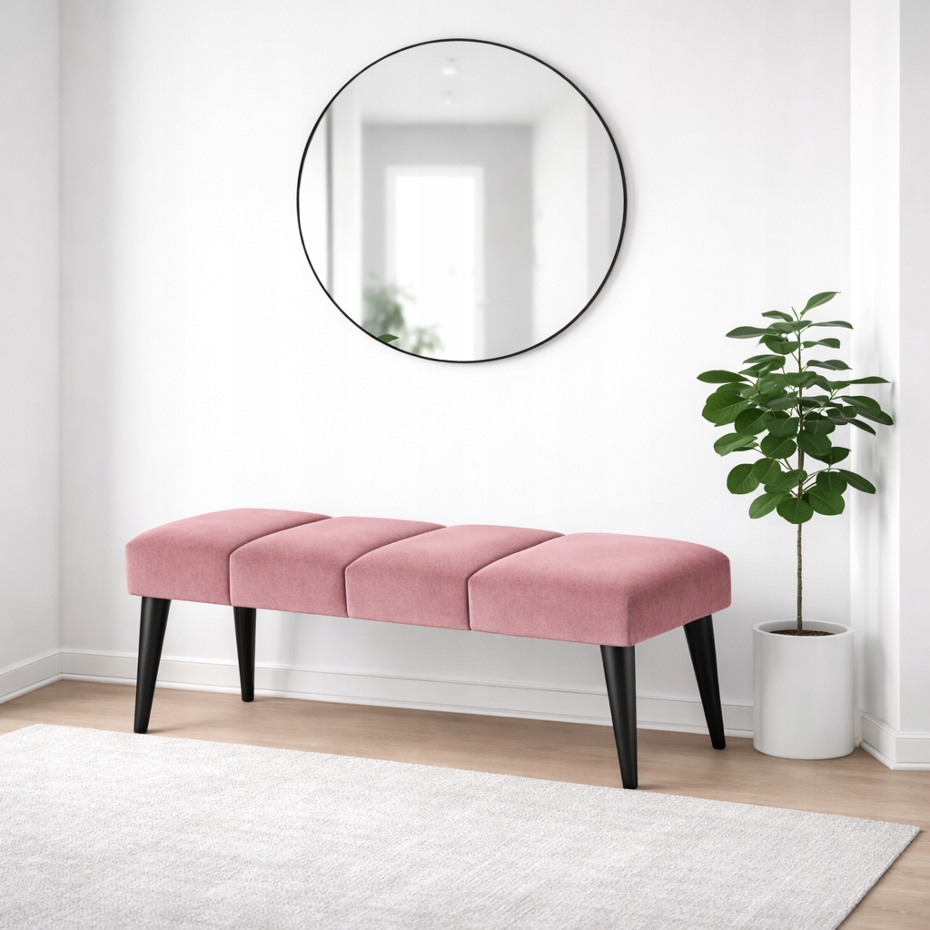 Čalúnená lavička, lavička do predsiene 80 cm, sedadlo v štýle loft