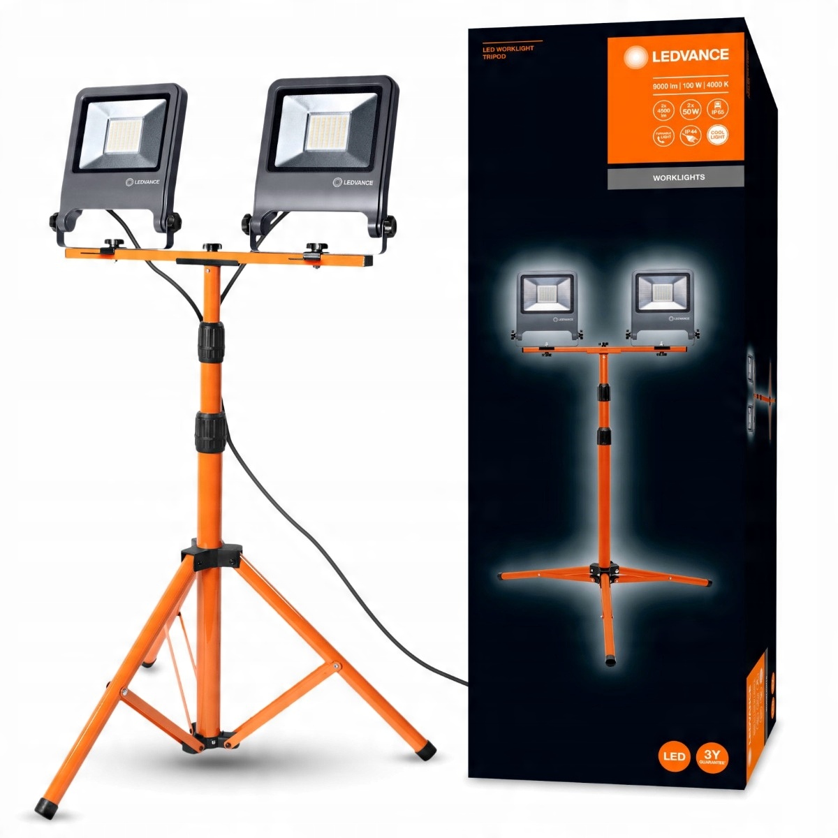 

Naświetlacz Led Robocza Statyw 2x50W IP65 Ledvance