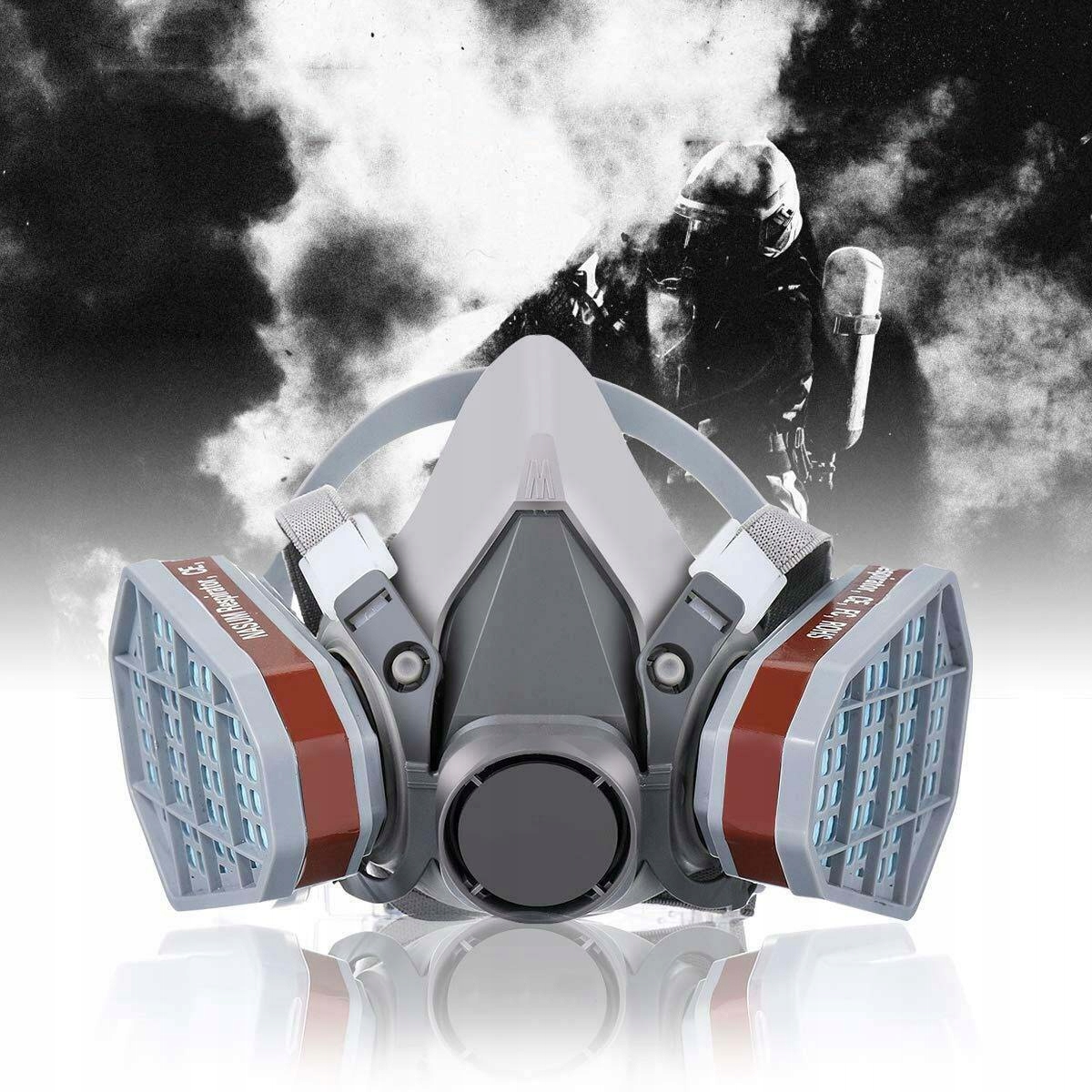 MASKA WIELOKROTNEGO UŻYTKU, AKCESORIA DO UBEZPIECZENIA PRACY, DO MALOWANIA Model Półfasetowy respirator