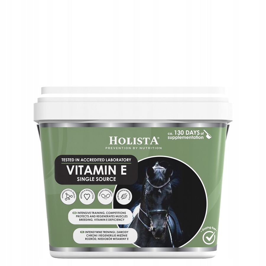 Vitamín E pro koně Holista Vitamin E Single Source 800 g doplněk stravy