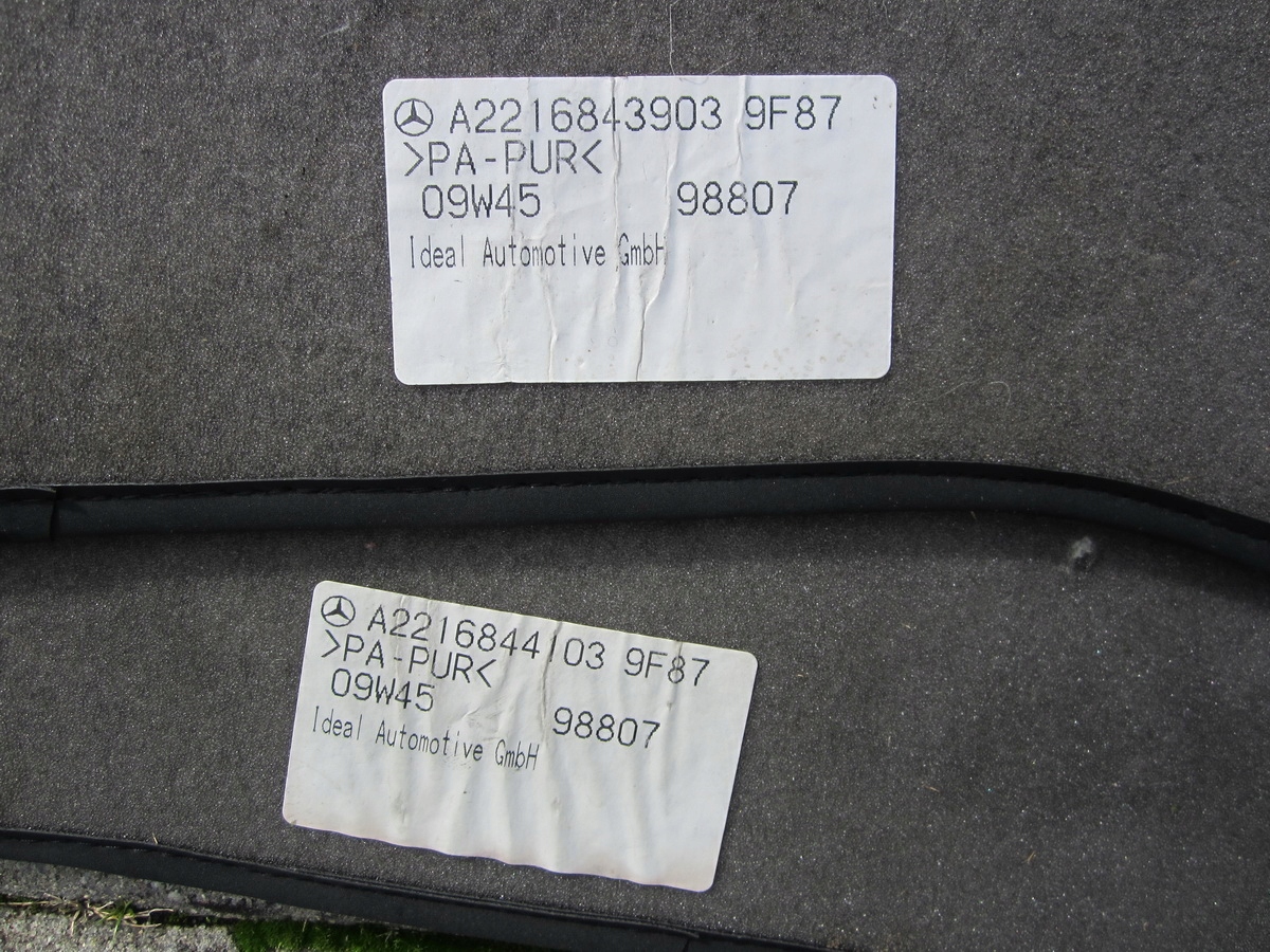 mats welurowe oryginalne Mercedes W221 Long