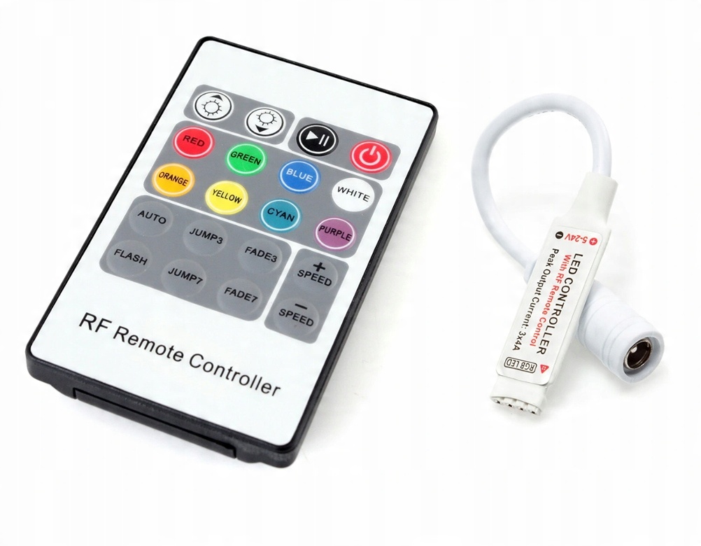 

Sterownik kontroler taśm Led Rgb K20 pilot radiowy
