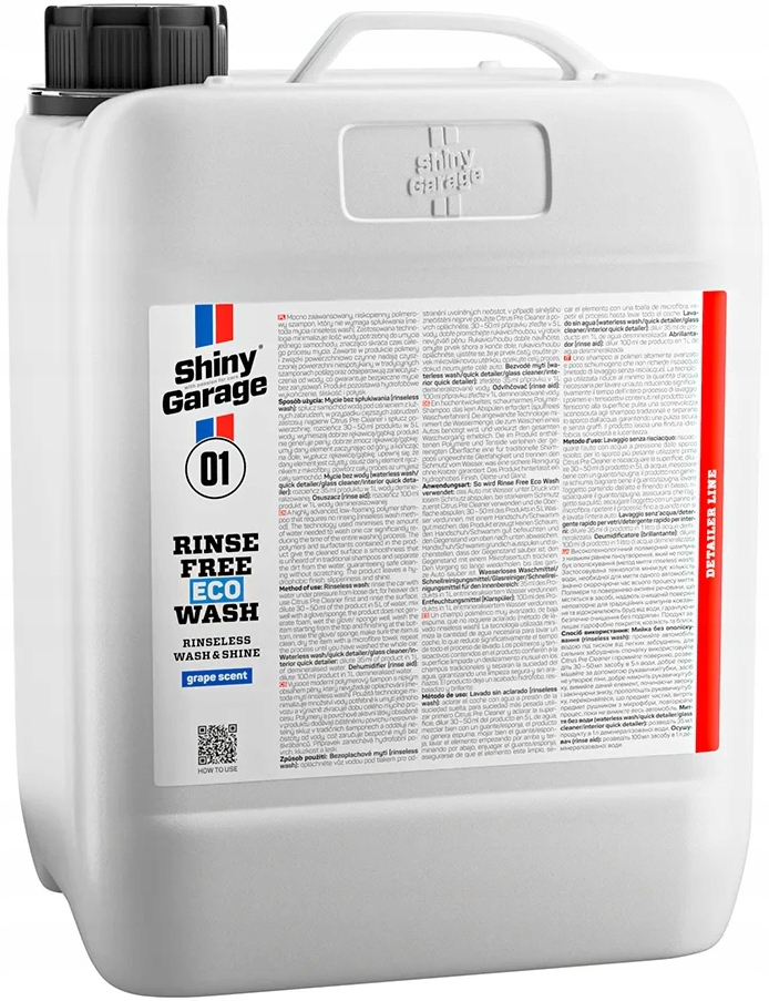 SHINY GARAGE RINSE FREE ECO WASH SZAMPON DO MYCIA BEZWODNEGO 5000 ML Producent Shiny Garage