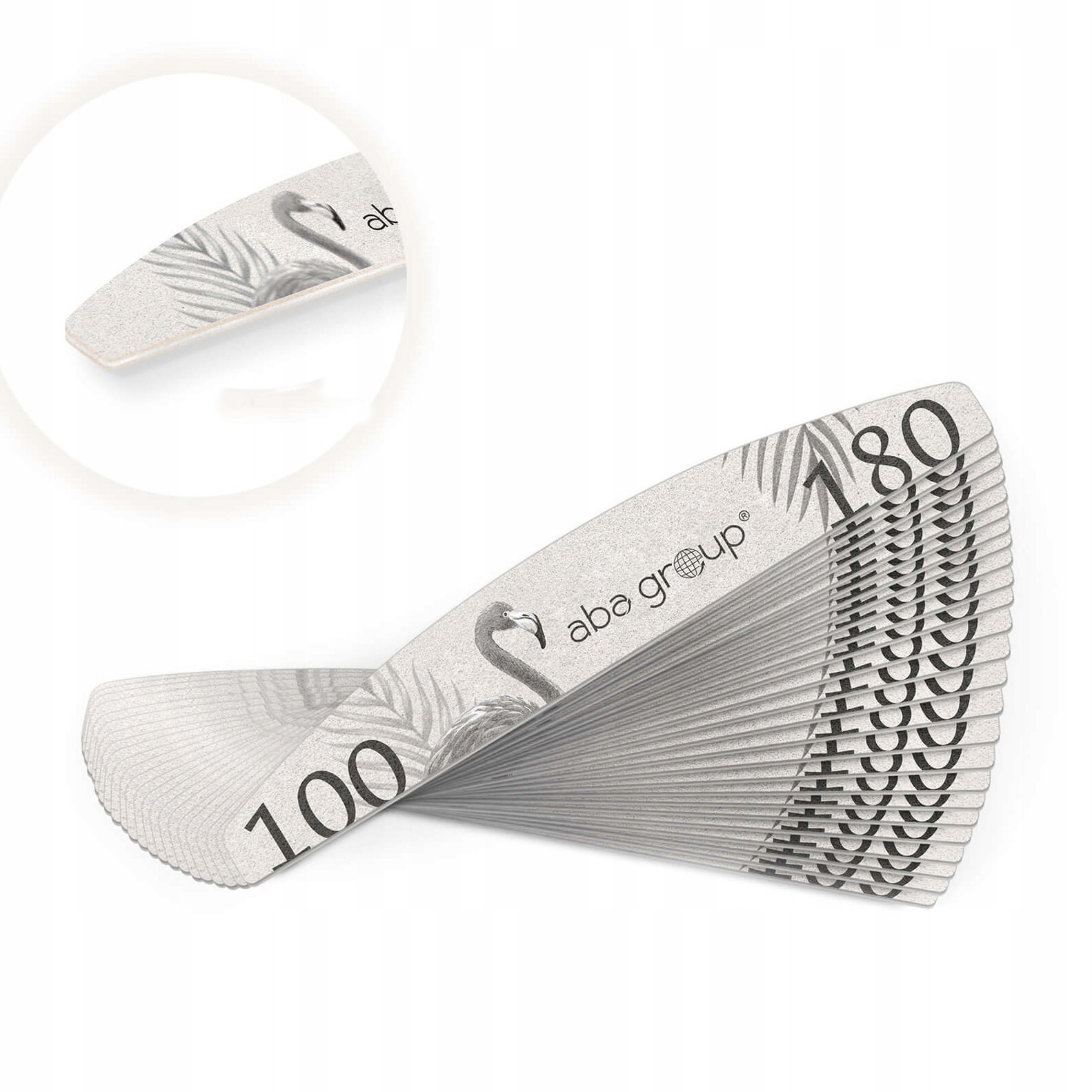 Pilnik do Paznokci 100/180 Łódka Półksiężyc Slim Aba Group Zestaw 25 szt Kod producenta Aba Group Pilnik Łódka 100/180 Slim Zestaw