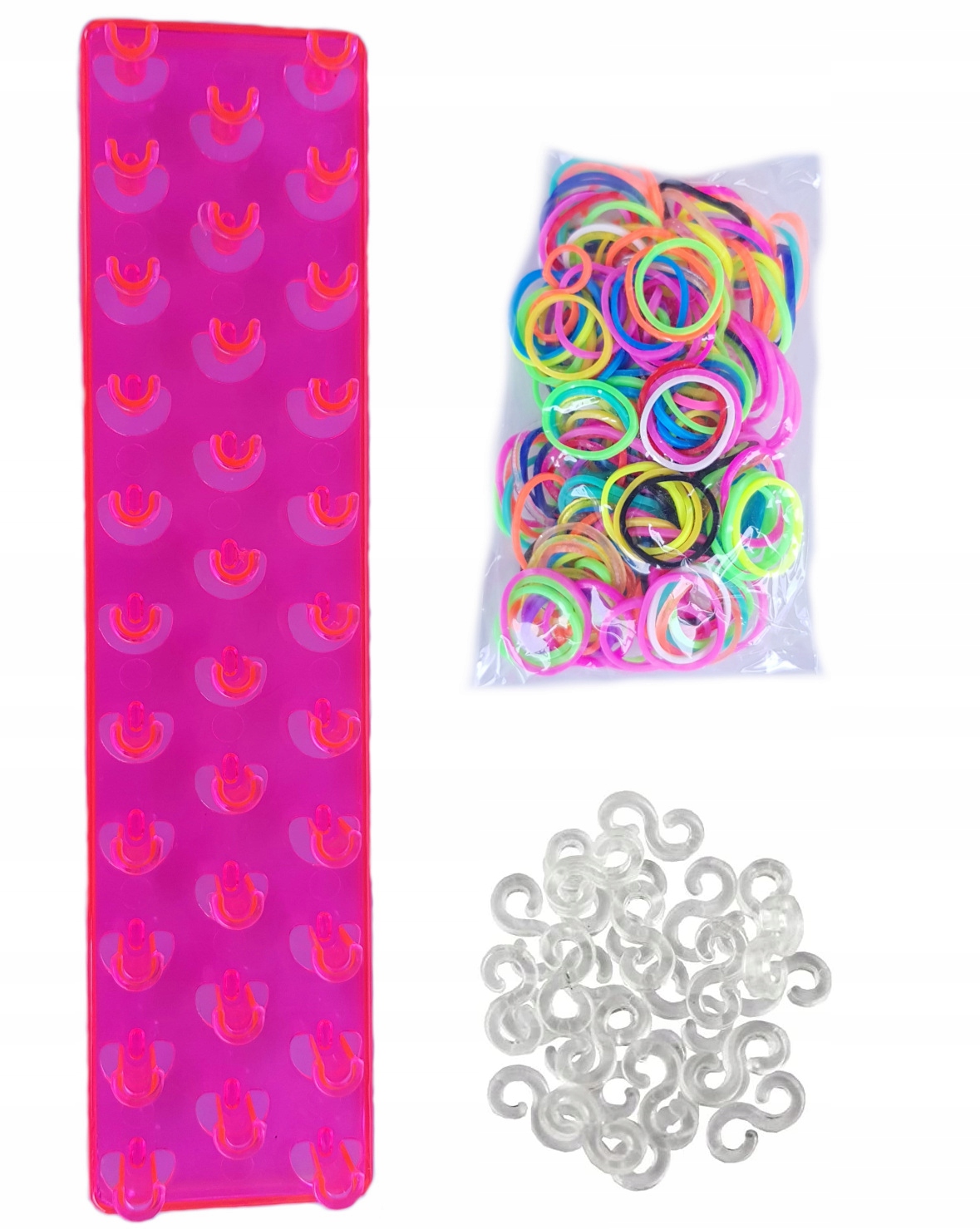 

Loom Bands Krosno Do Robienia Bransoletek Różowe