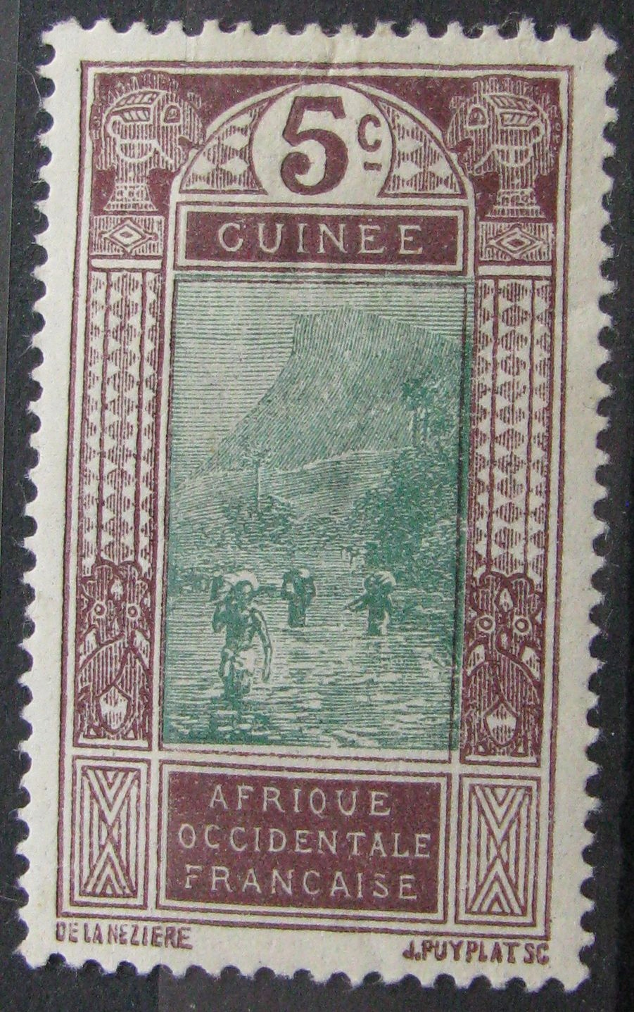 KOLONIE FRANCJI - Gwinea - znaczek czysty *