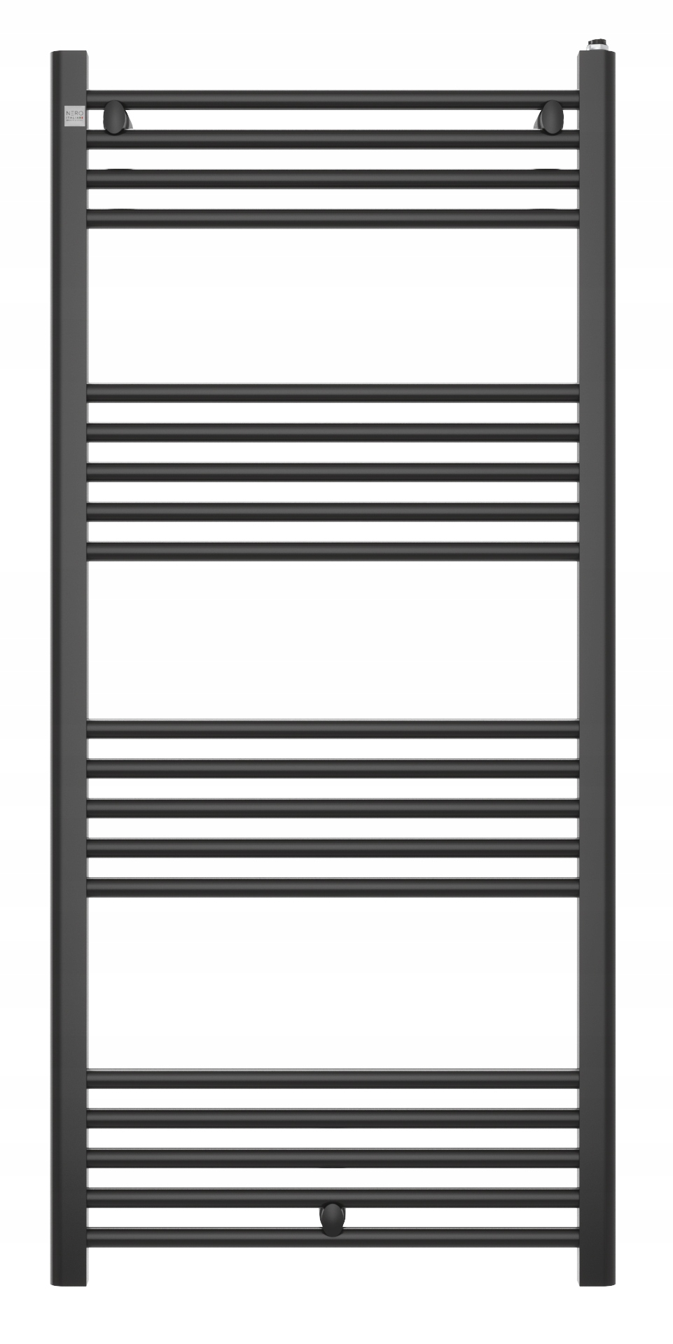 Kúpeľňový Kalorifer 60/130 cm Čierny Rebrík Moderný Puerto