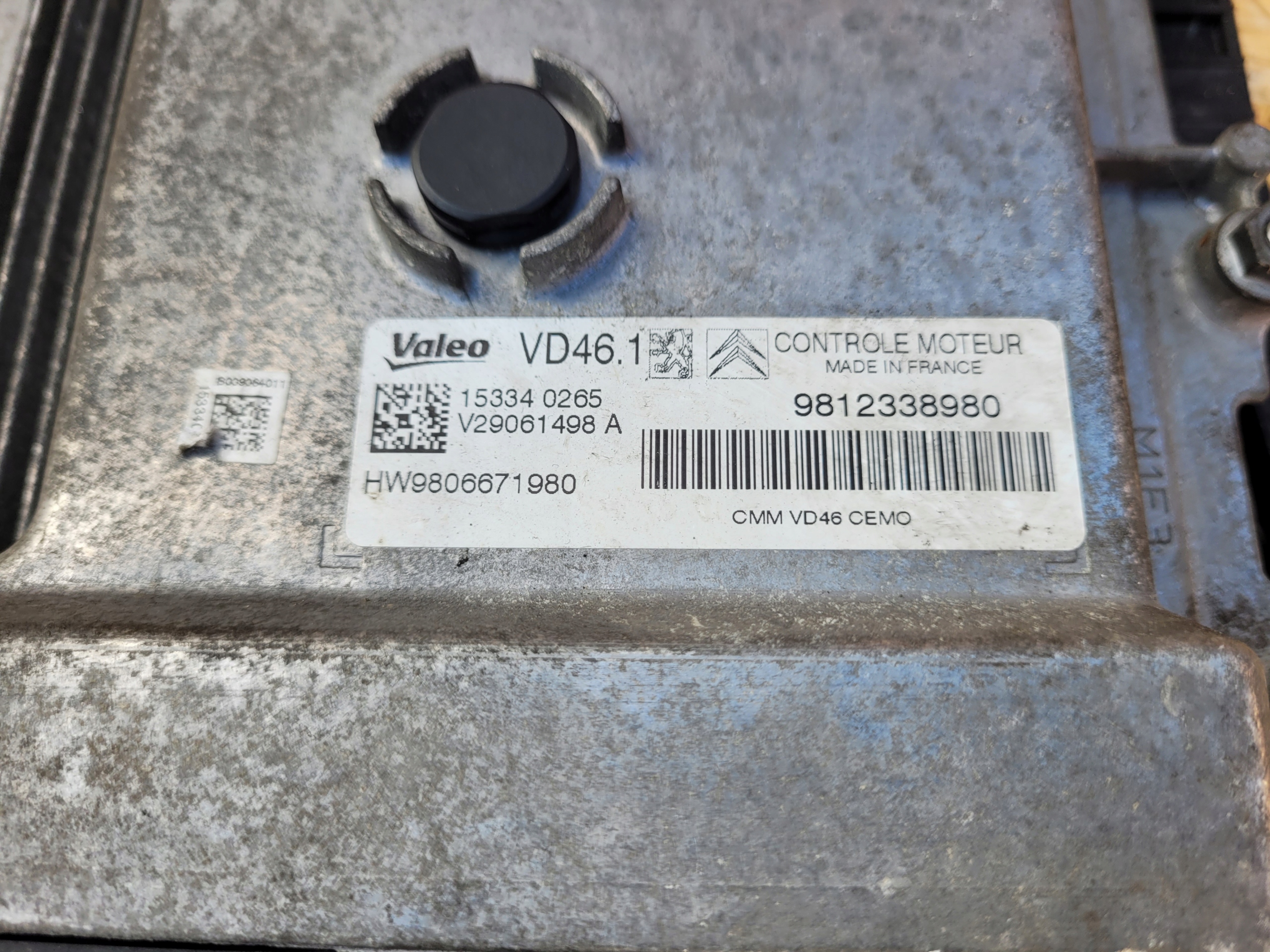 computer of the engine PSA 9812338980
