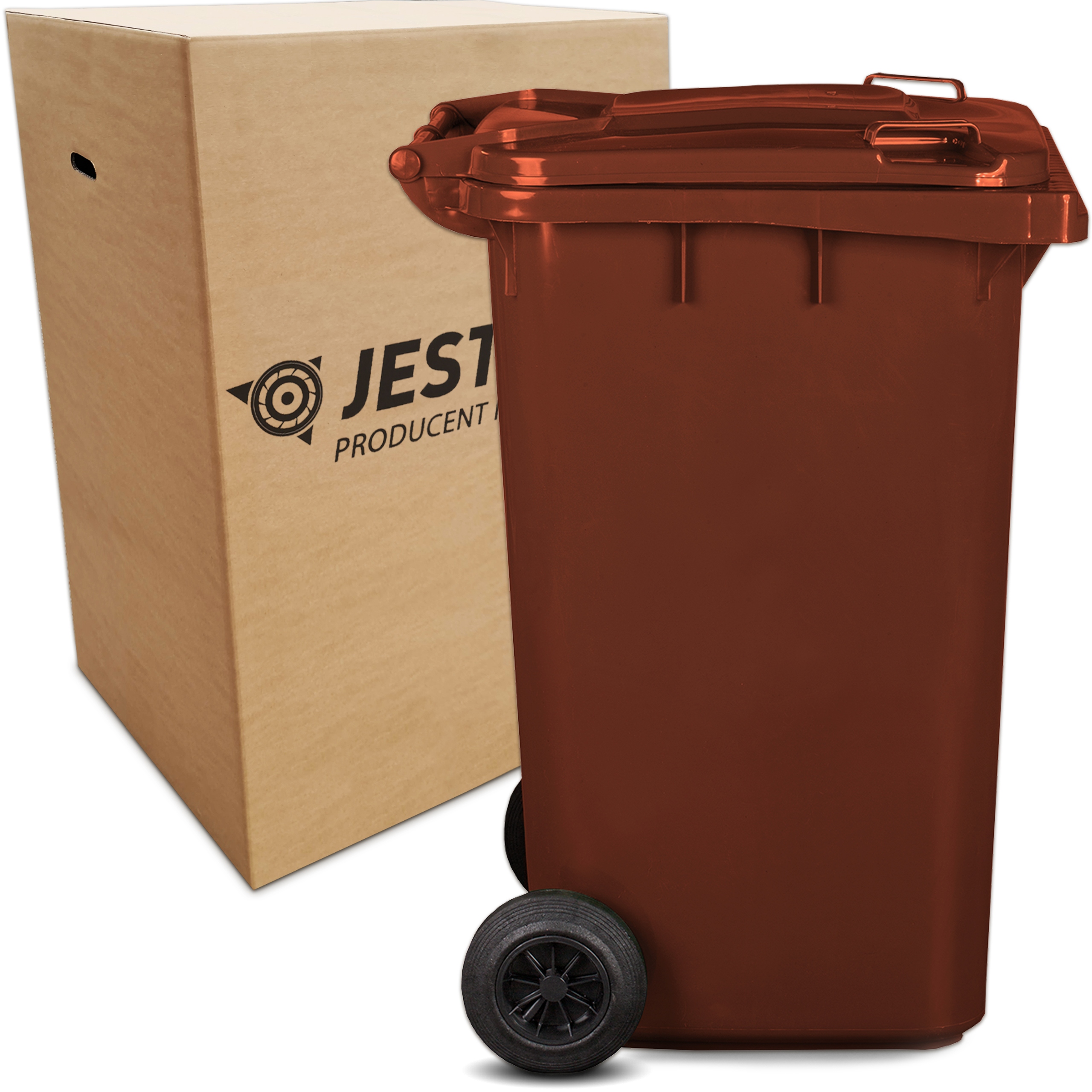 

Kosz Pojemnik Na Śmieci Bio Odpady 240L Brązowy