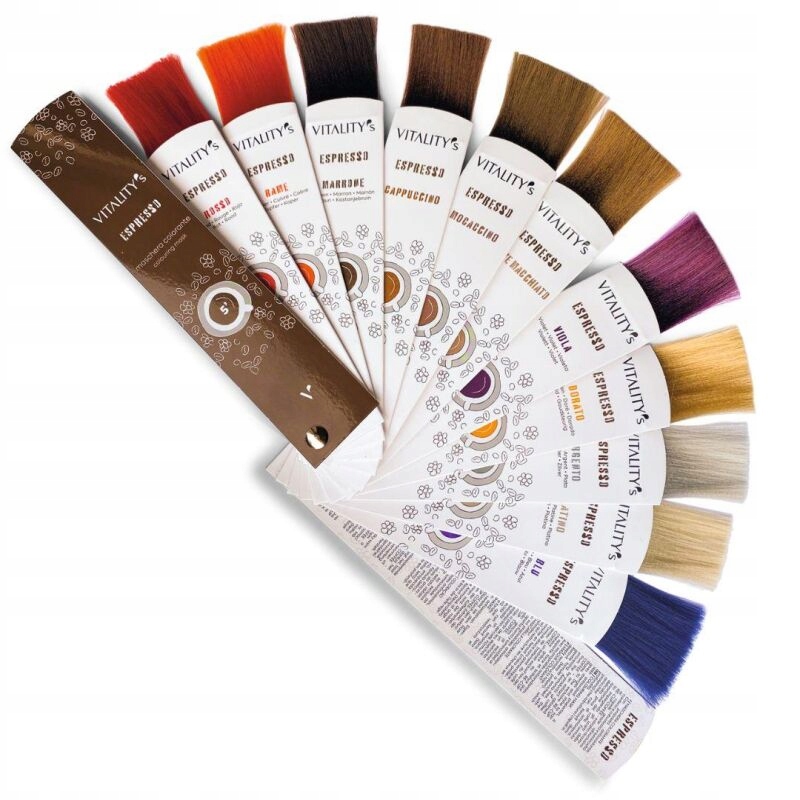 Vitalitys Karta kolorów wzornik tonerów do tonowania włosów espresso 2024