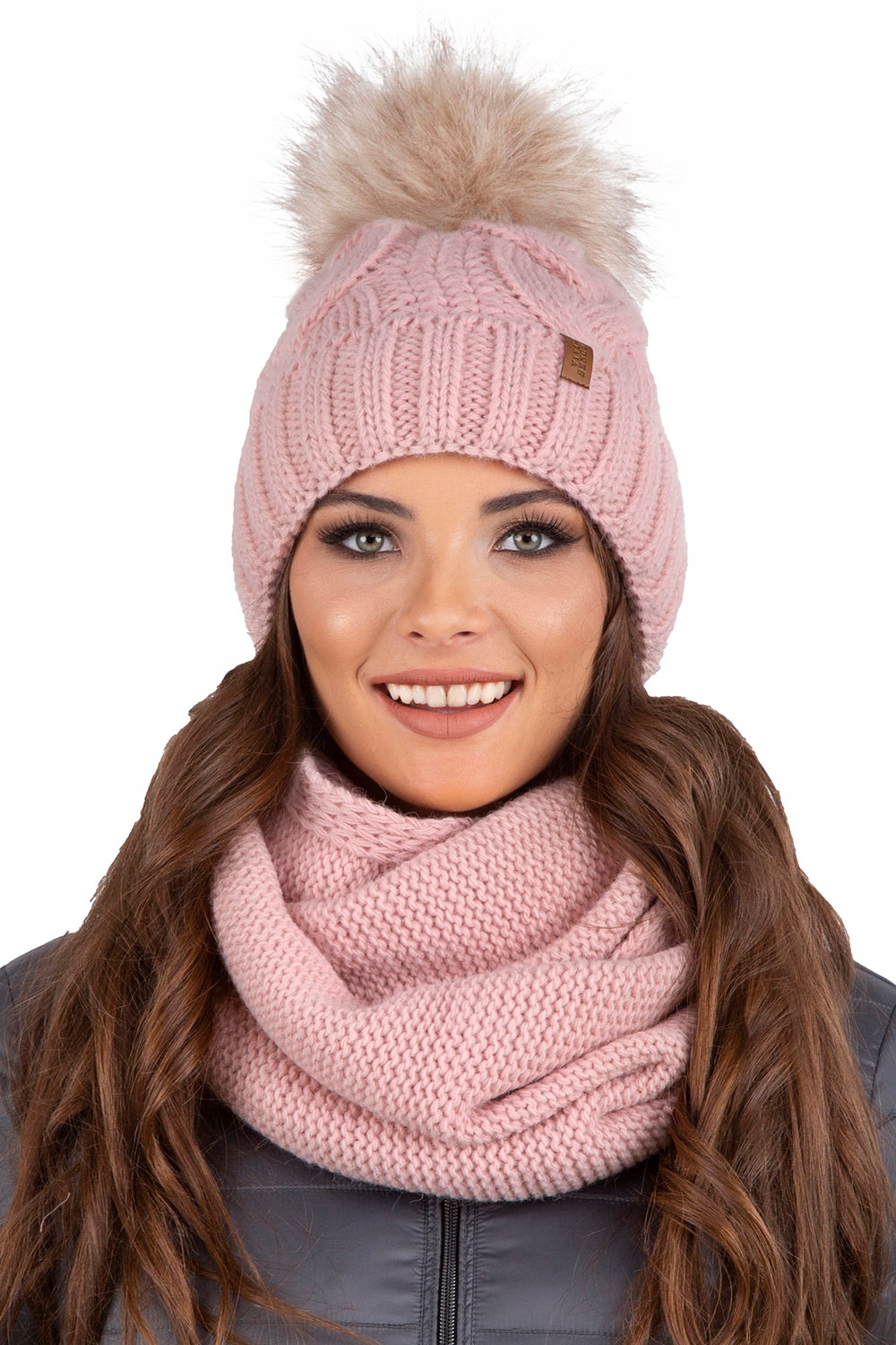 Dámská zimní sada čepice a nákrčník barevný výrobce Vivisence 7014Kmpl