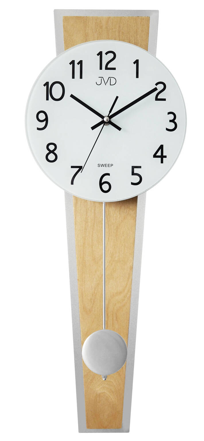 Čitateľný Drevený Nástenný Hodinový Stroj S Kyvadlom Jvd NS17020.68