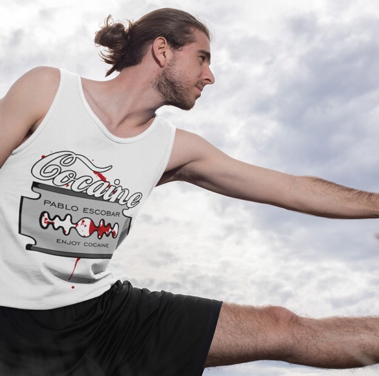TANK TOP THE GODFATHER & SCAREFACE ESCOBAR COC Marka inna