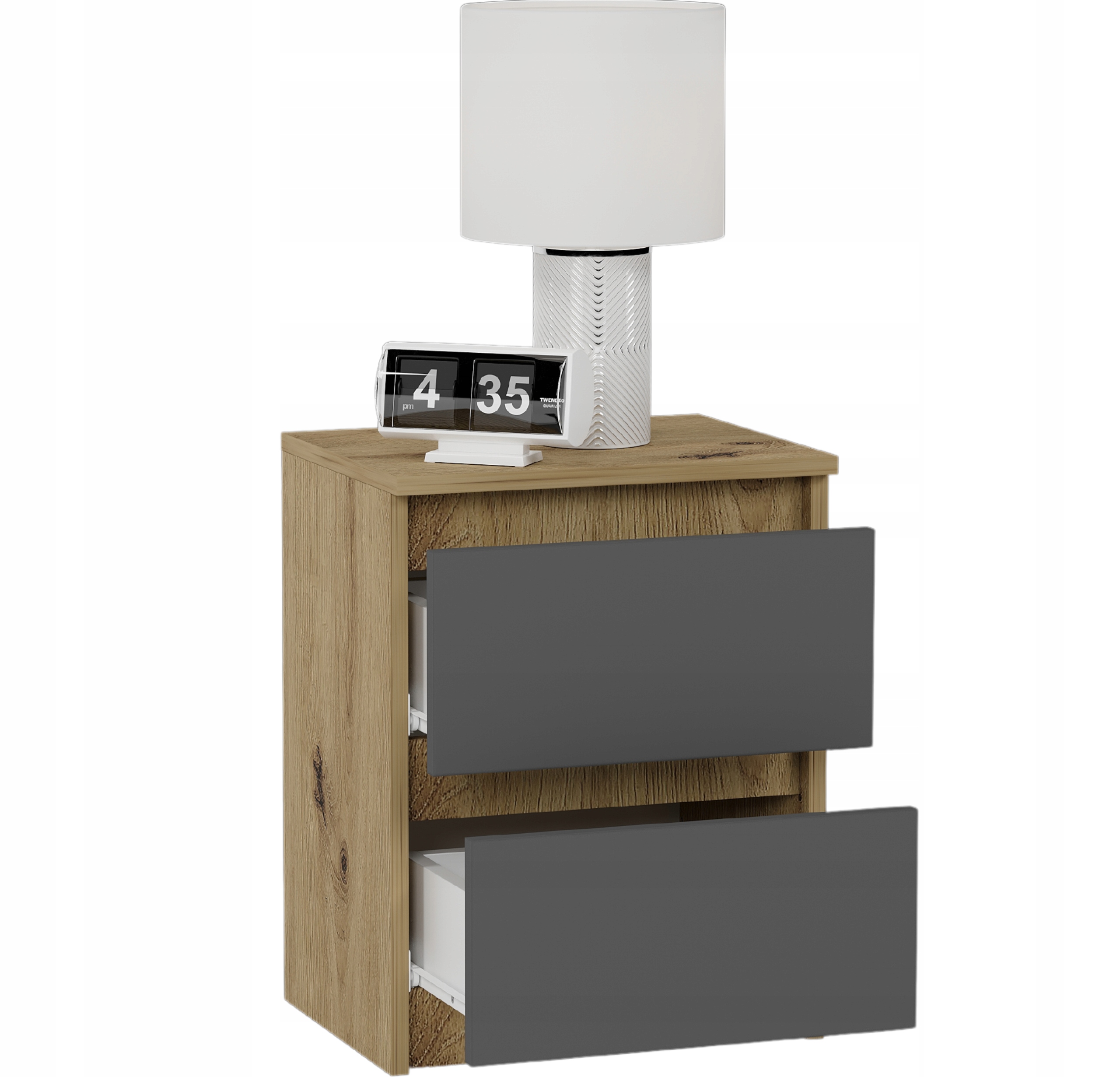 Szafka nocna komoda stolik 40cm R-2 ARTISAN MIX ANTRACYT