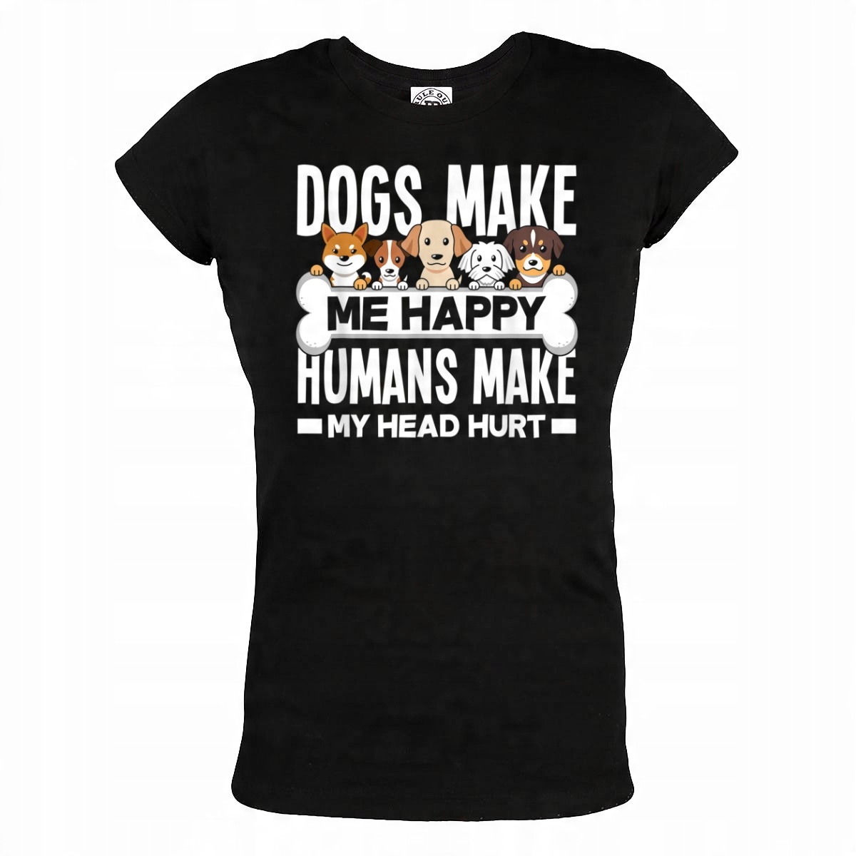 

Damska Koszulka Pies Psy Z Psem Dogs Make Me Happy