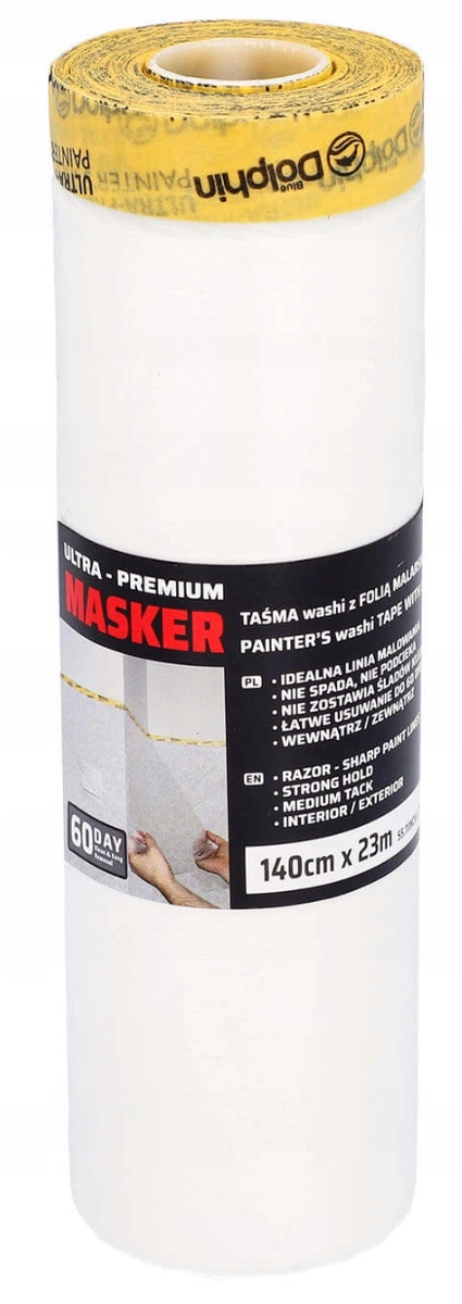 

Folia malarska 23 m x 140 cm z taśmą Washi