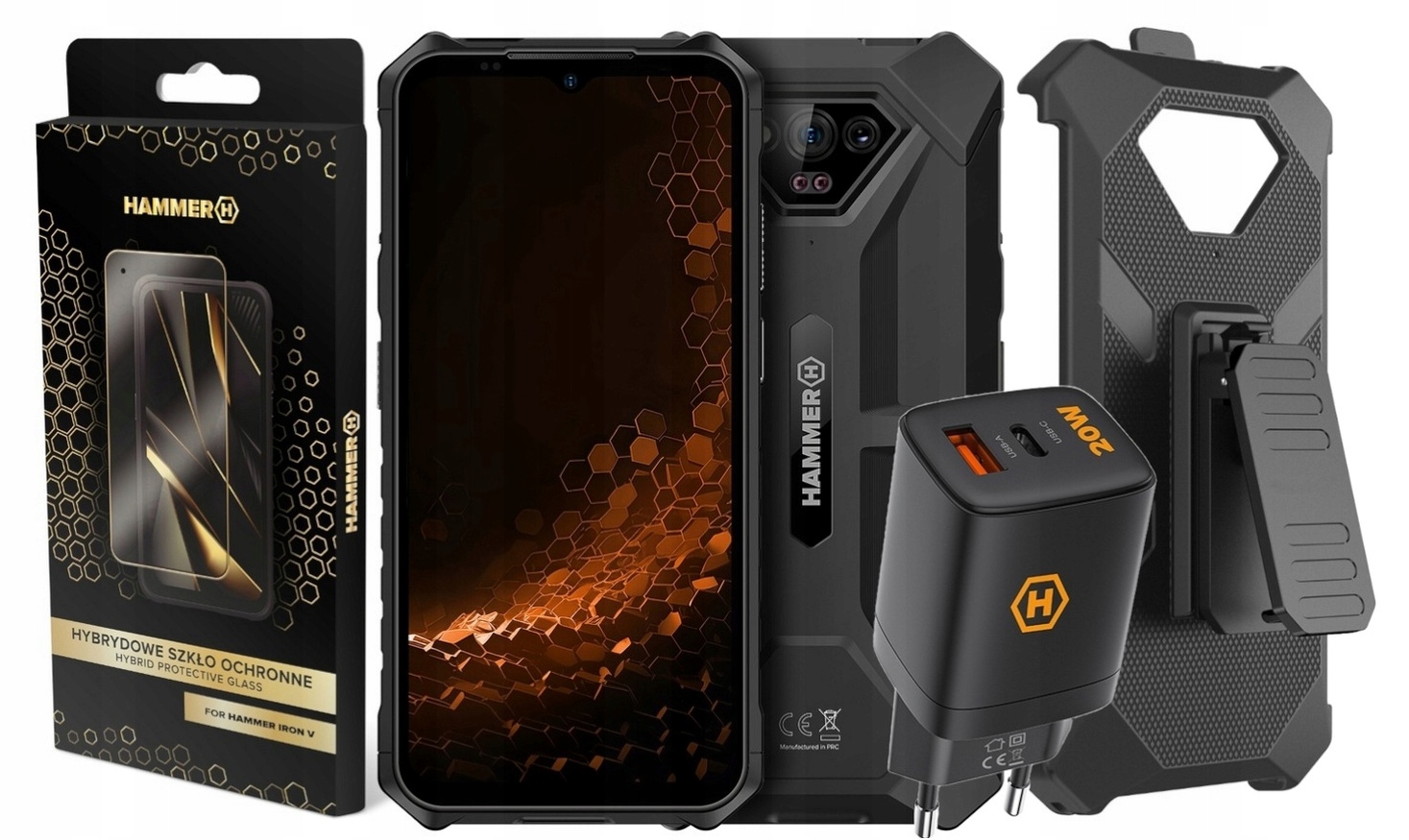 Hammer Iron 5 z noktowizją IP68 Bateria 6320mAh Black Ład, Etui, Szkło