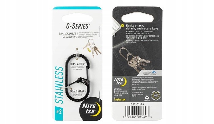 

Nite Ize G-Series Dual Chamber Carabiner 2 Czarny