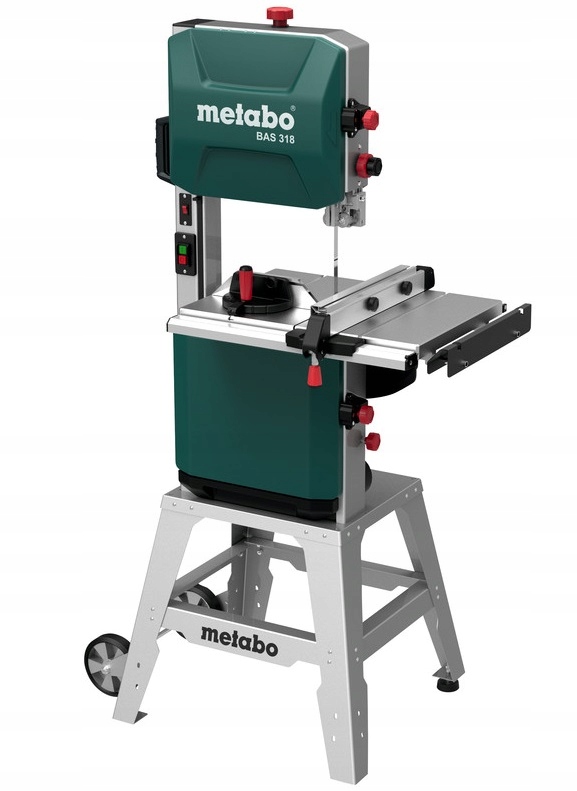 Piła taśmowa Metabo BAS 318 PRECISION – czerwona maszyna do cięcia